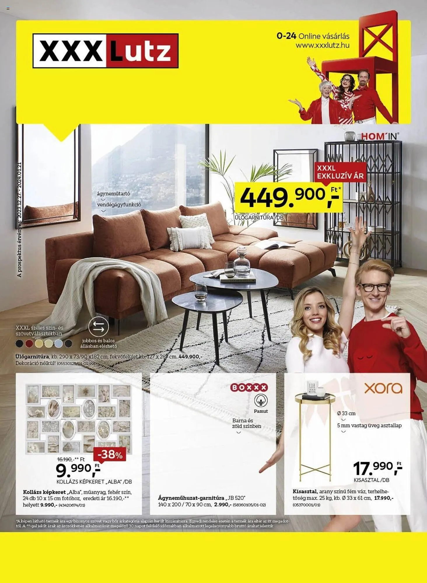 Katalógus XXXLutz akciós újság december 27.-tól január 21.-ig 2024. - Oldal 1