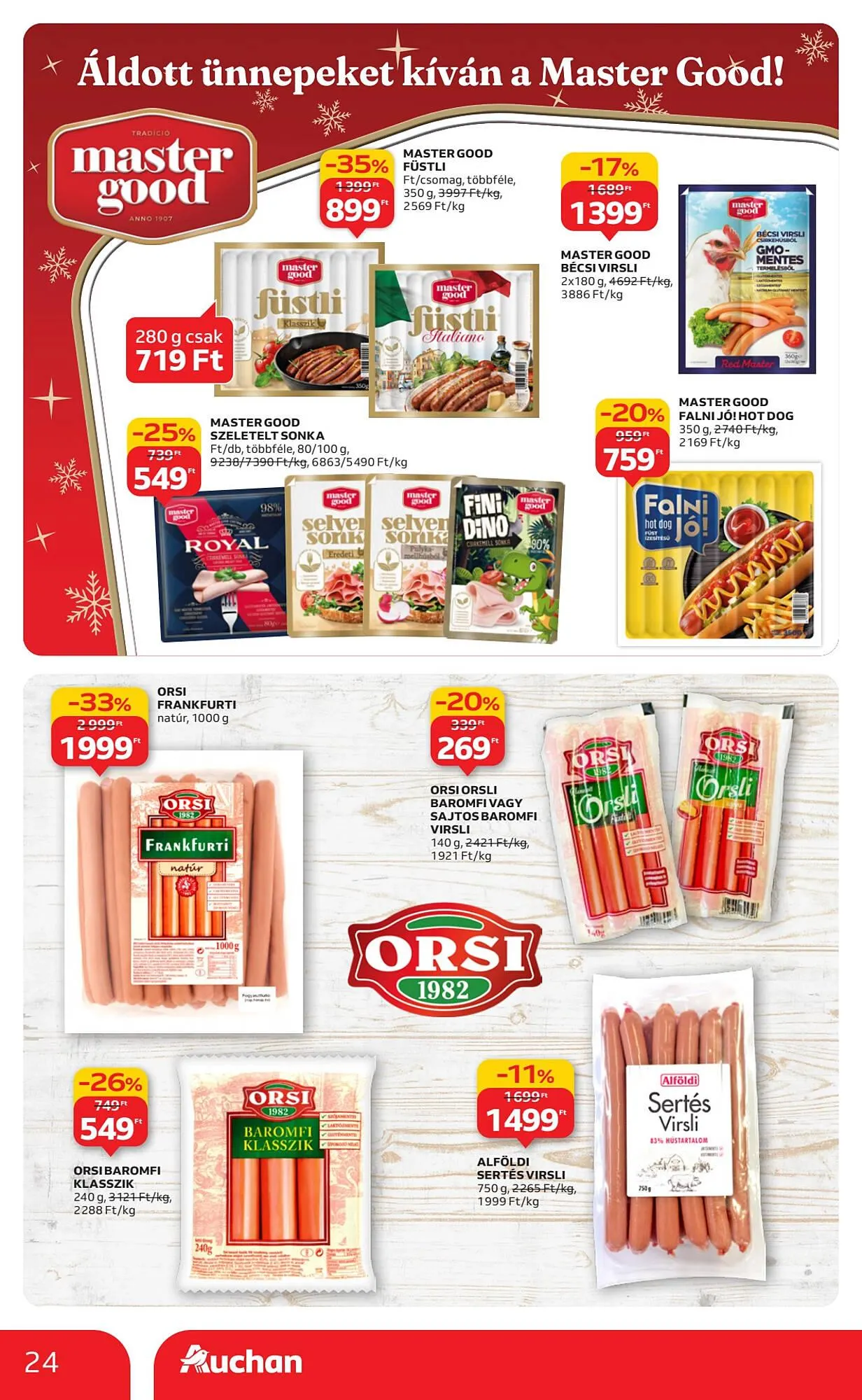 Katalógus Auchan akciós újság december 4.-tól december 10.-ig 2025. - Oldal 24