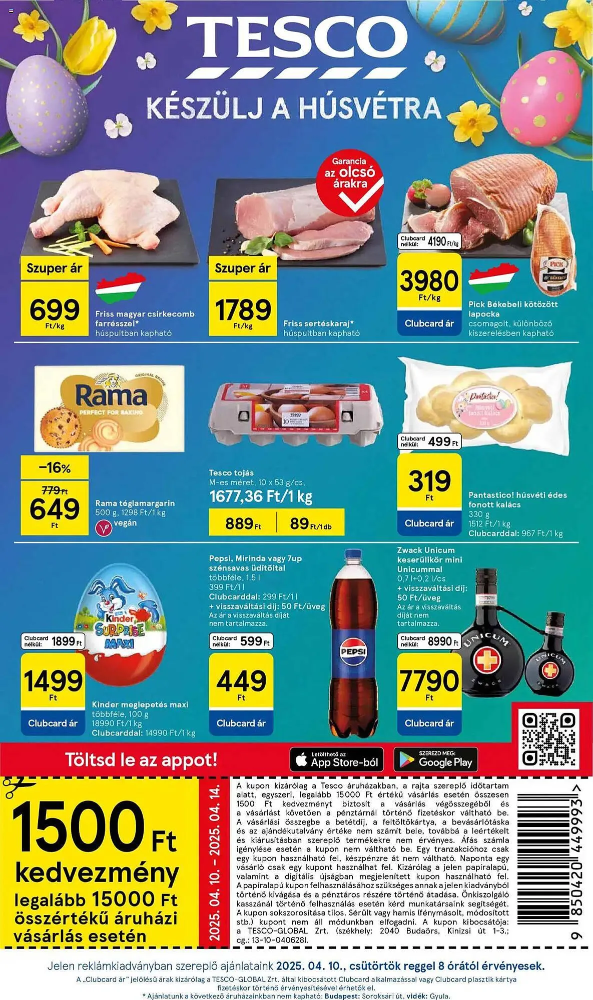 Katalógus Tesco akciós újság április 10.-tól április 16.-ig 2025. - Oldal 1