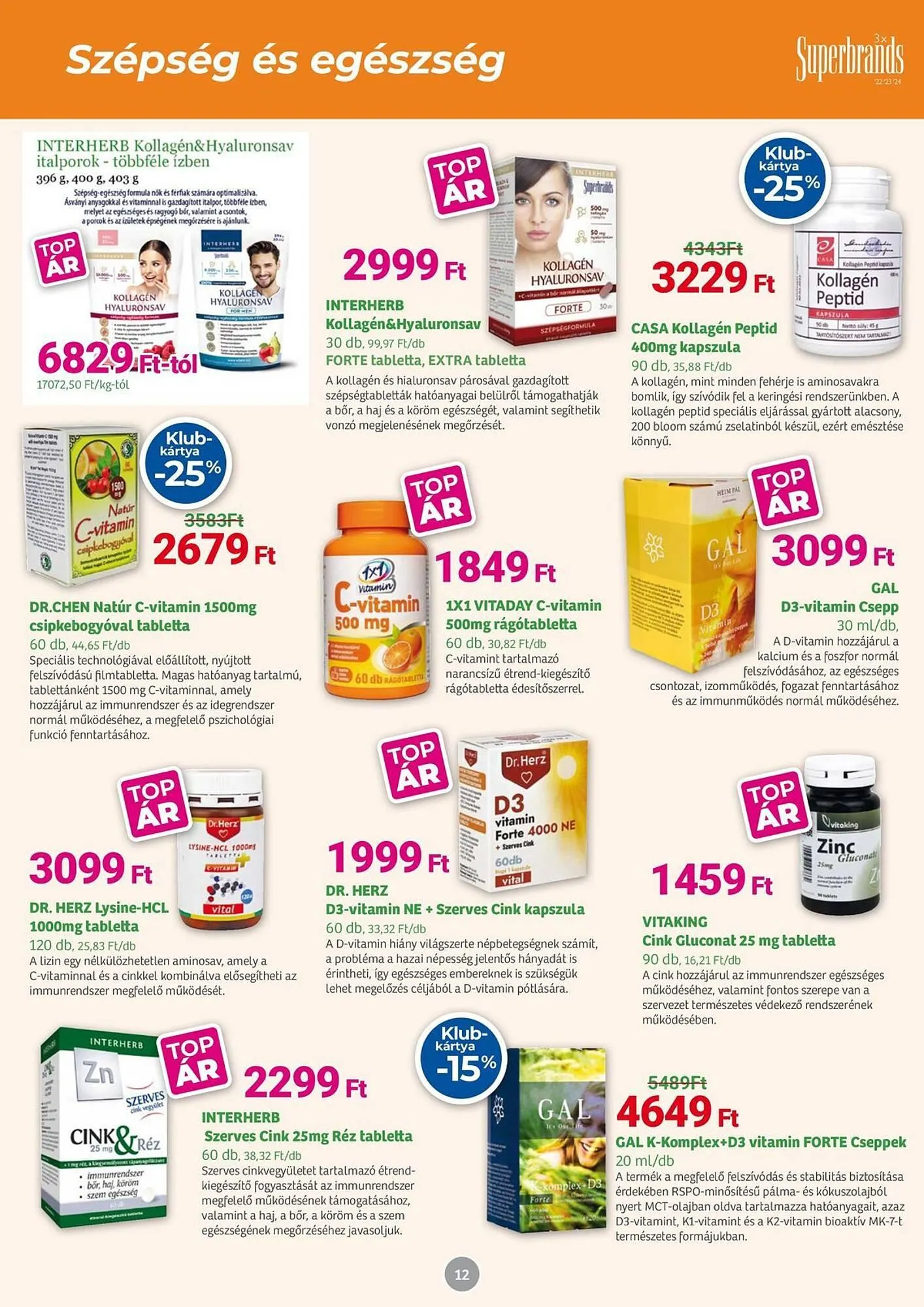 Katalógus Herbaház akciós újság augusztus 4.-tól augusztus 31.-ig 2025. - Oldal 12