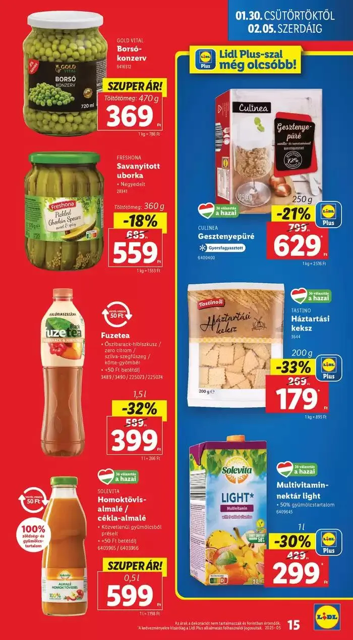 Katalógus Akciós újság – 05. hét január 30.-tól február 5.-ig 2025. - Oldal 15