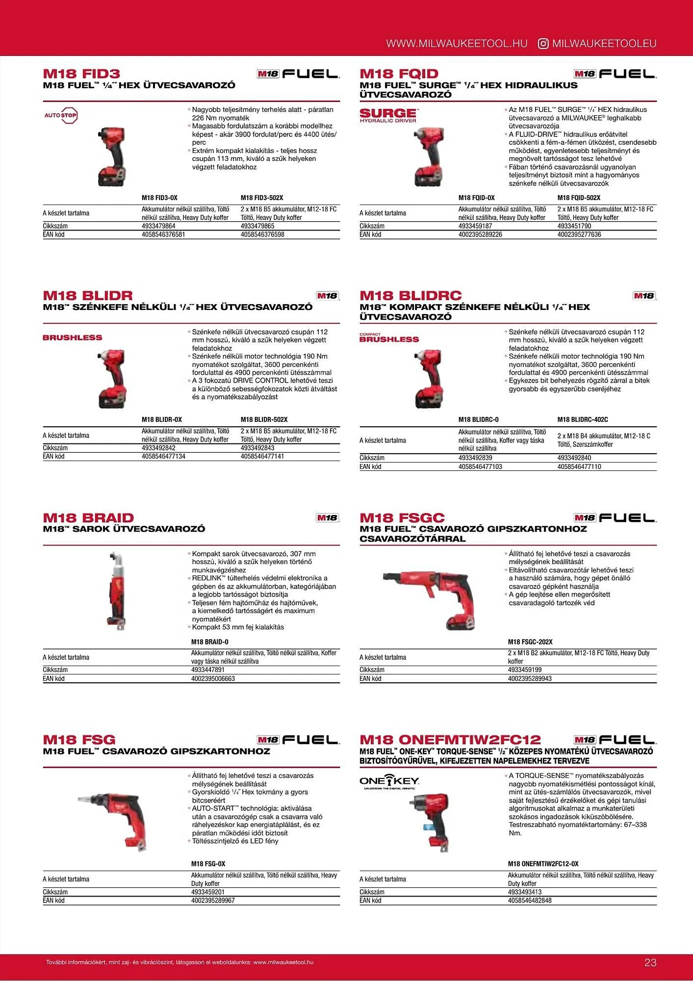 Katalógus Milwaukee akciós újság szeptember 16.-tól december 31.-ig 2026. - Oldal 23