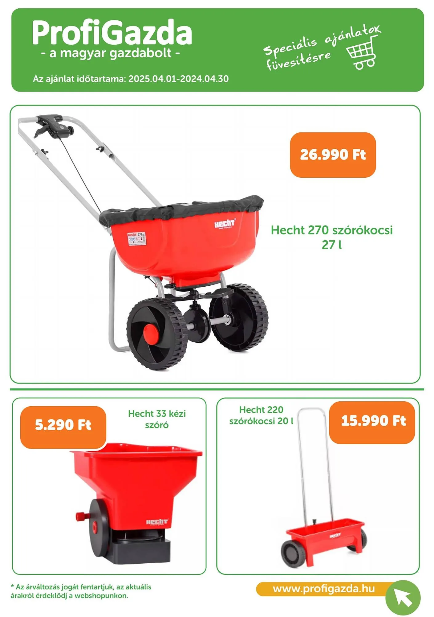 Katalógus ProfiGazda akciós újság április 1.-tól április 30.-ig 2025. - Oldal 1