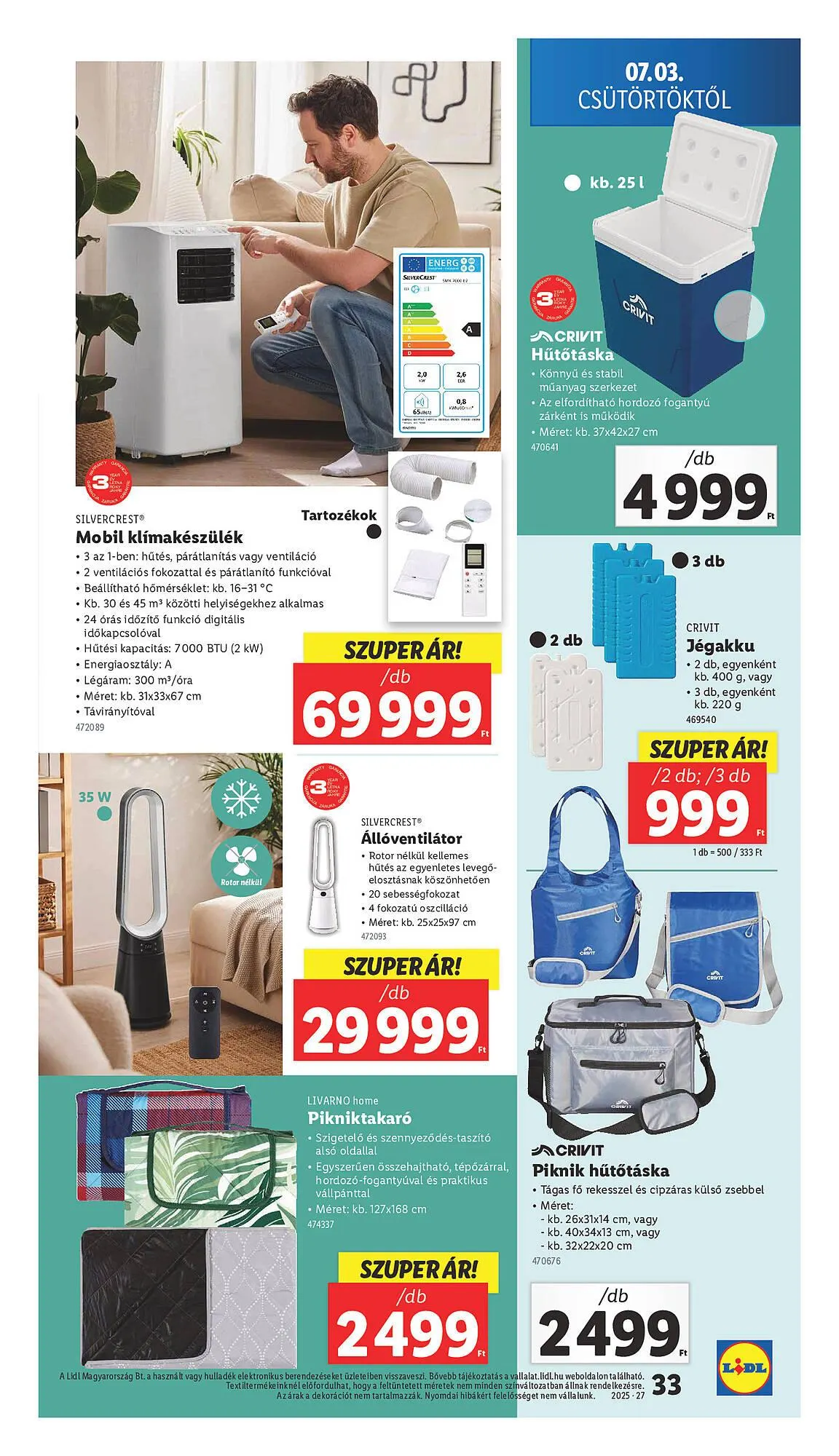 Katalógus Lidl akciós újság július 3.-tól július 9.-ig 2025. - Oldal 33