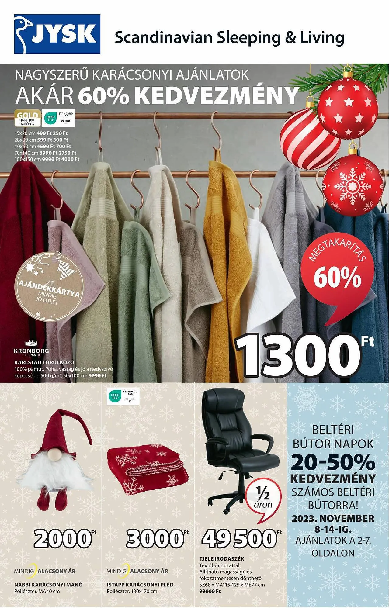 Katalógus JYSK akciós újság november 8.-tól november 26.-ig 2023. - Oldal 1