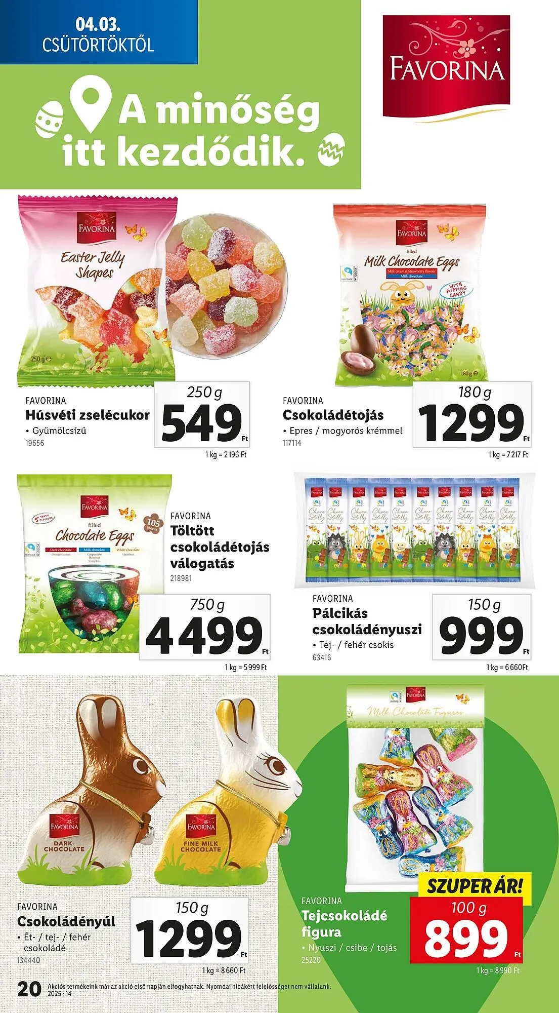 Katalógus Lidl akciós újság április 3.-tól április 9.-ig 2025. - Oldal 20