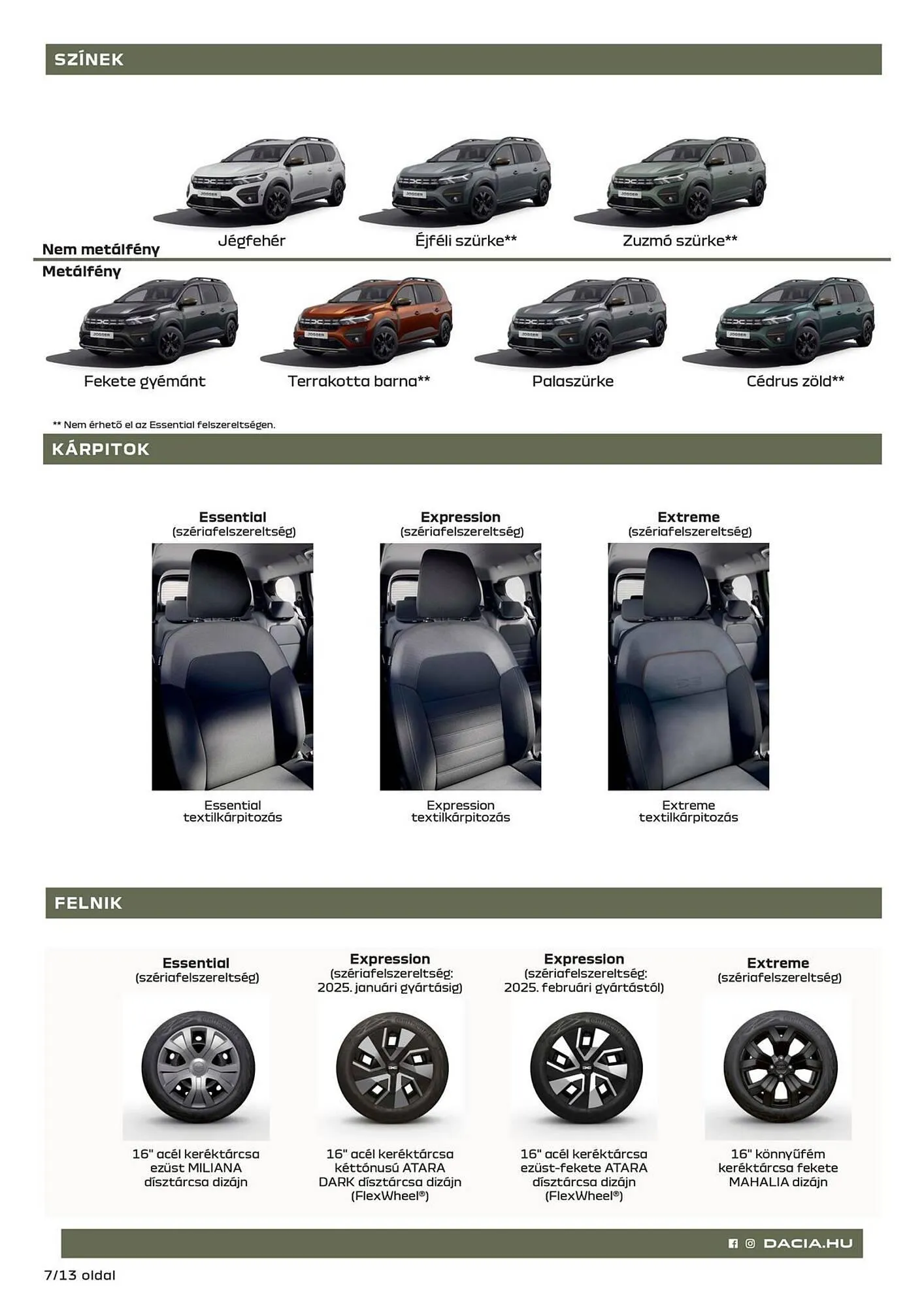 Katalógus Dacia akciós újság március 10.-tól április 20.-ig 2025. - Oldal 7
