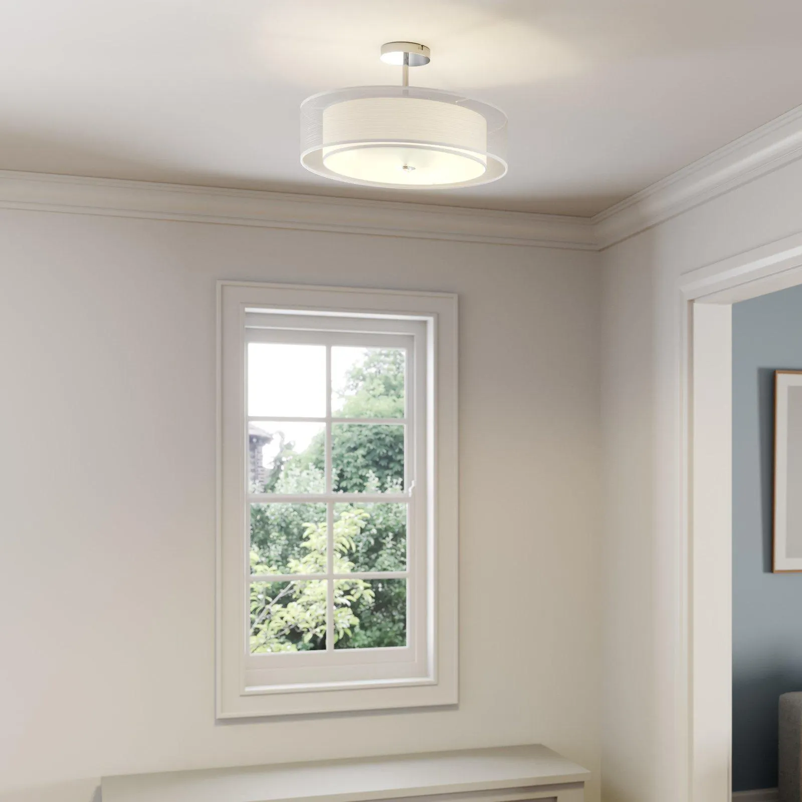 Pikka mennyezeti világítás fehér búrával