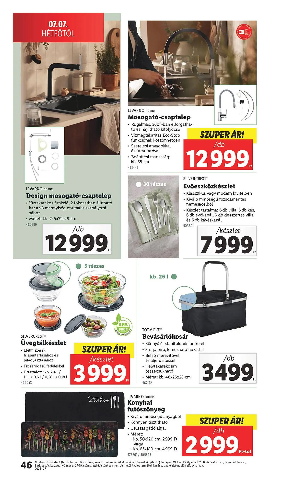 Katalógus Lidl akciós újság július 3.-tól július 9.-ig 2025. - Oldal 46