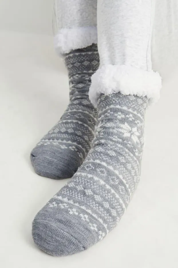 Christmas non-slip socks - patterned