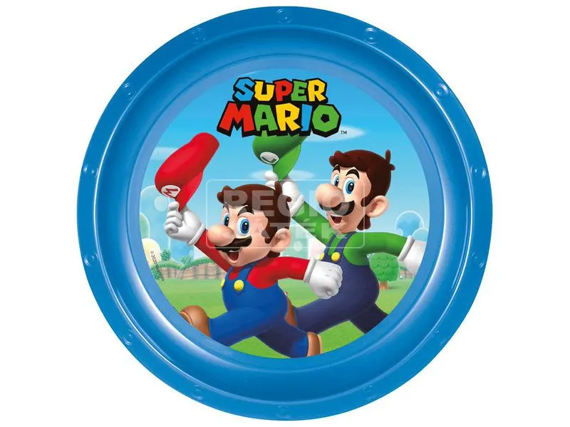 Műa. Super Mario lapostányér