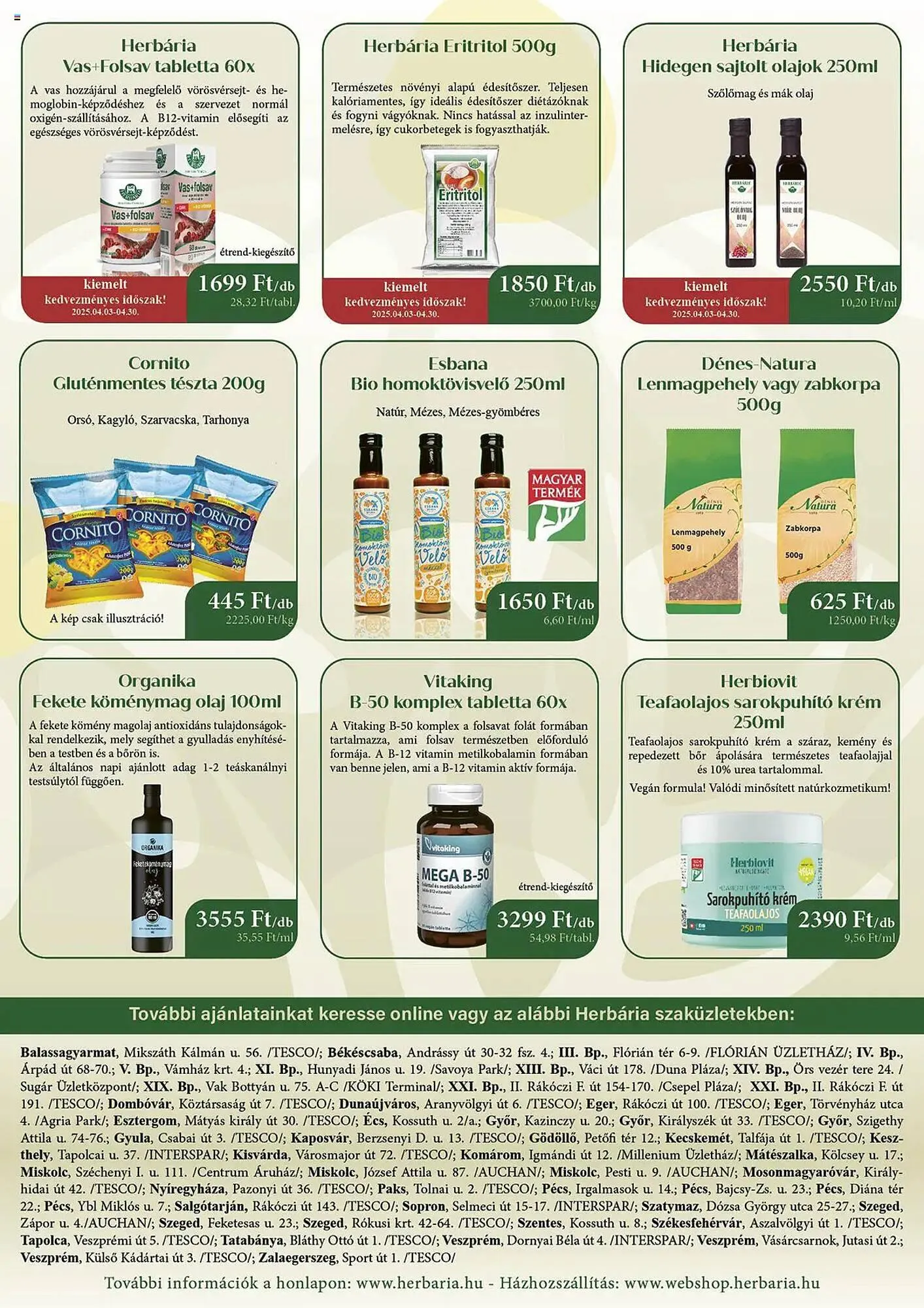 Katalógus Herbária akciós újság április 3.-tól április 17.-ig 2025. - Oldal 3