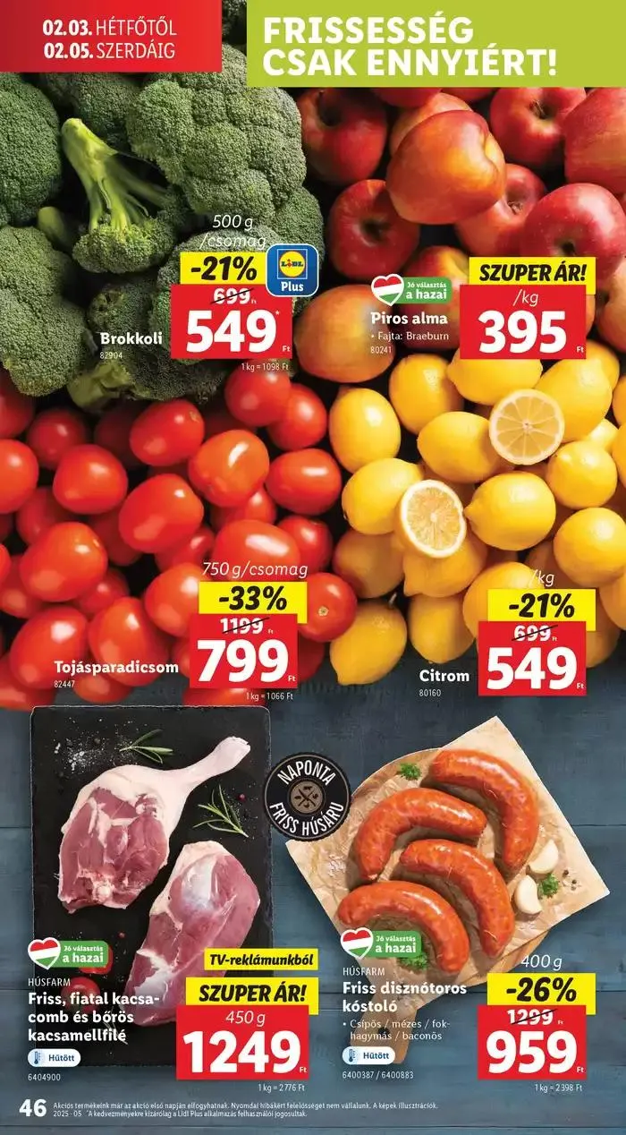 Katalógus Akciós újság – 05. hét január 30.-tól február 5.-ig 2025. - Oldal 46