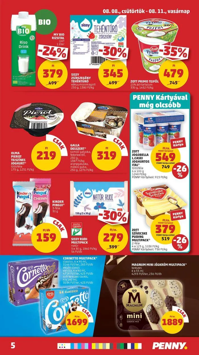 Katalógus Catalog PENNY 32. heti reklámújság augusztus 8.-tól augusztus 14.-ig 2024. - Oldal 5