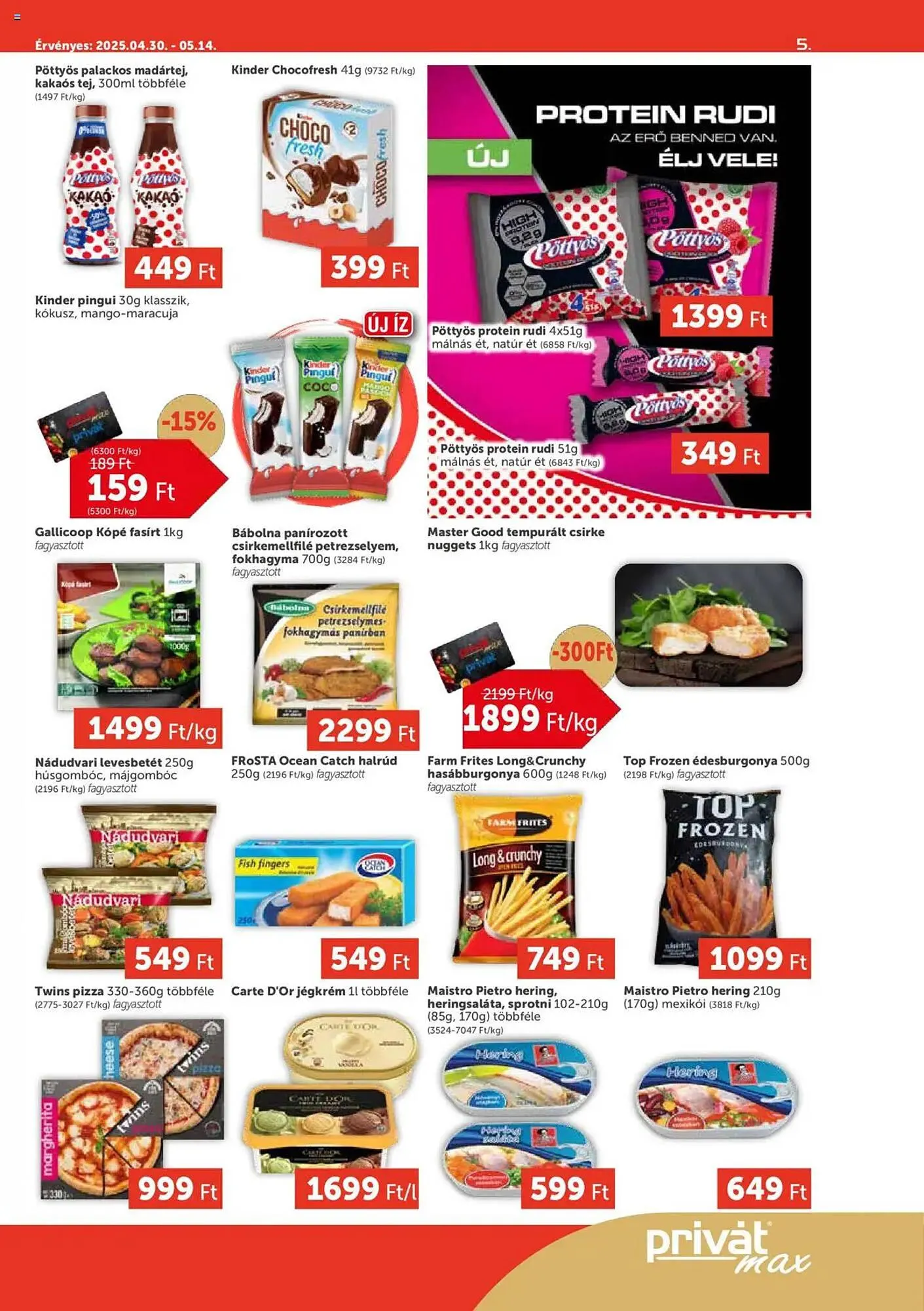 Katalógus PRIVÁT akciós újság április 30.-tól május 14.-ig 2025. - Oldal 5