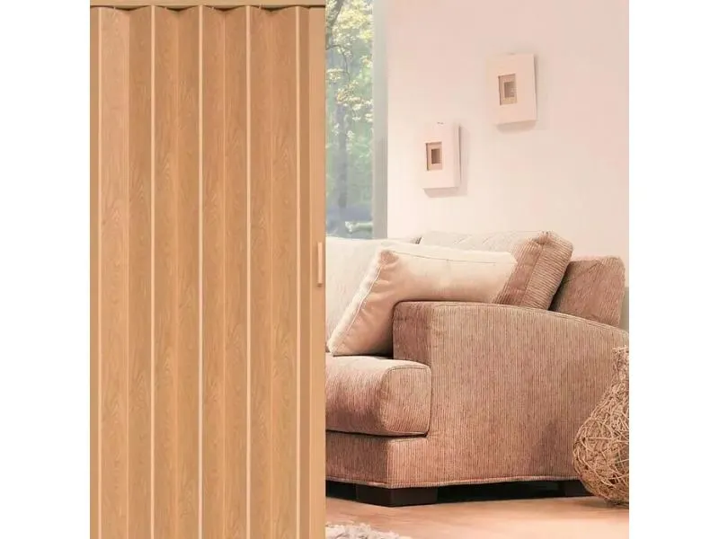 Harmonikaajtó (100x200cm, tölgy)