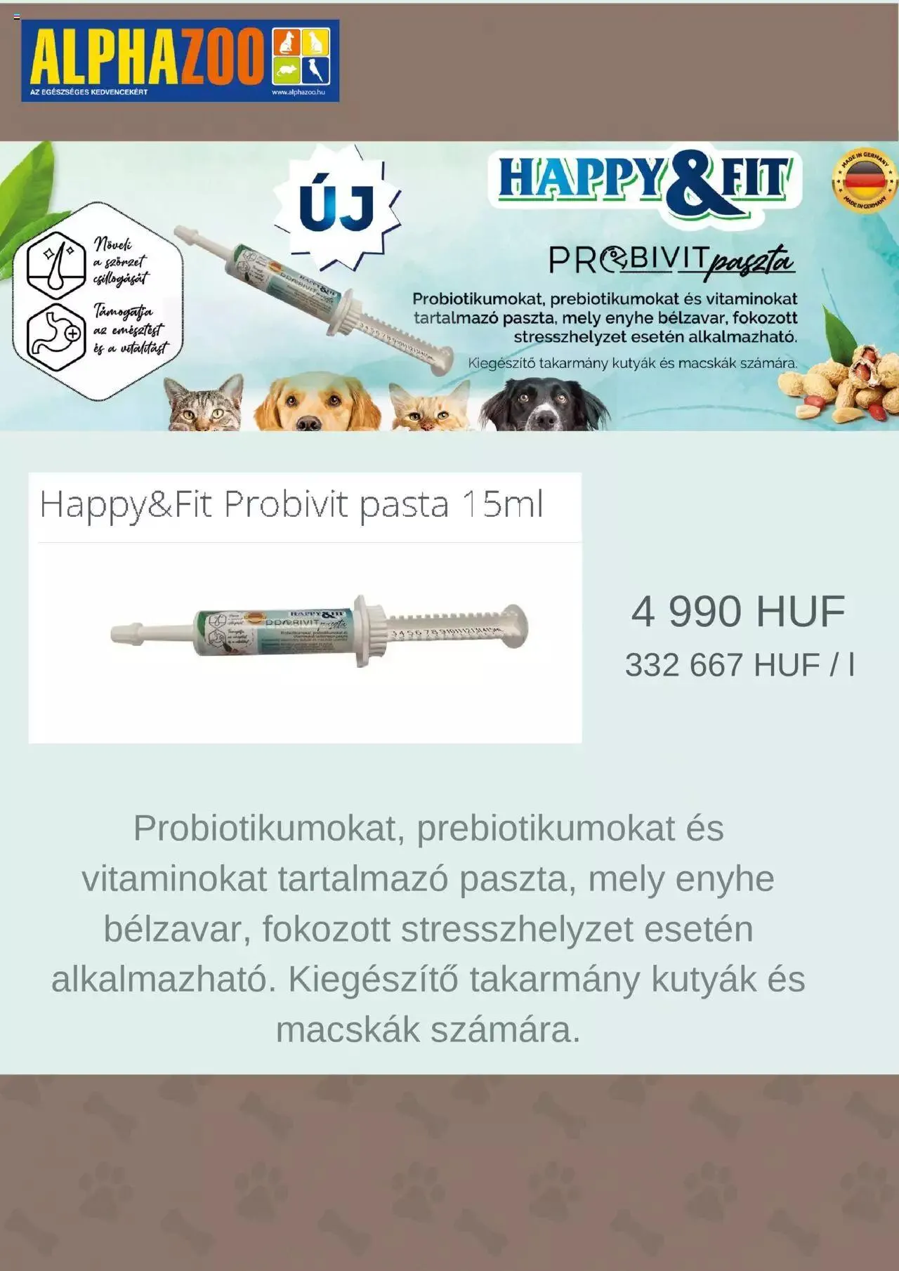 Katalógus AlphaZoo - Akciós újság május 22.-tól december 31.-ig 2023. - Oldal 4