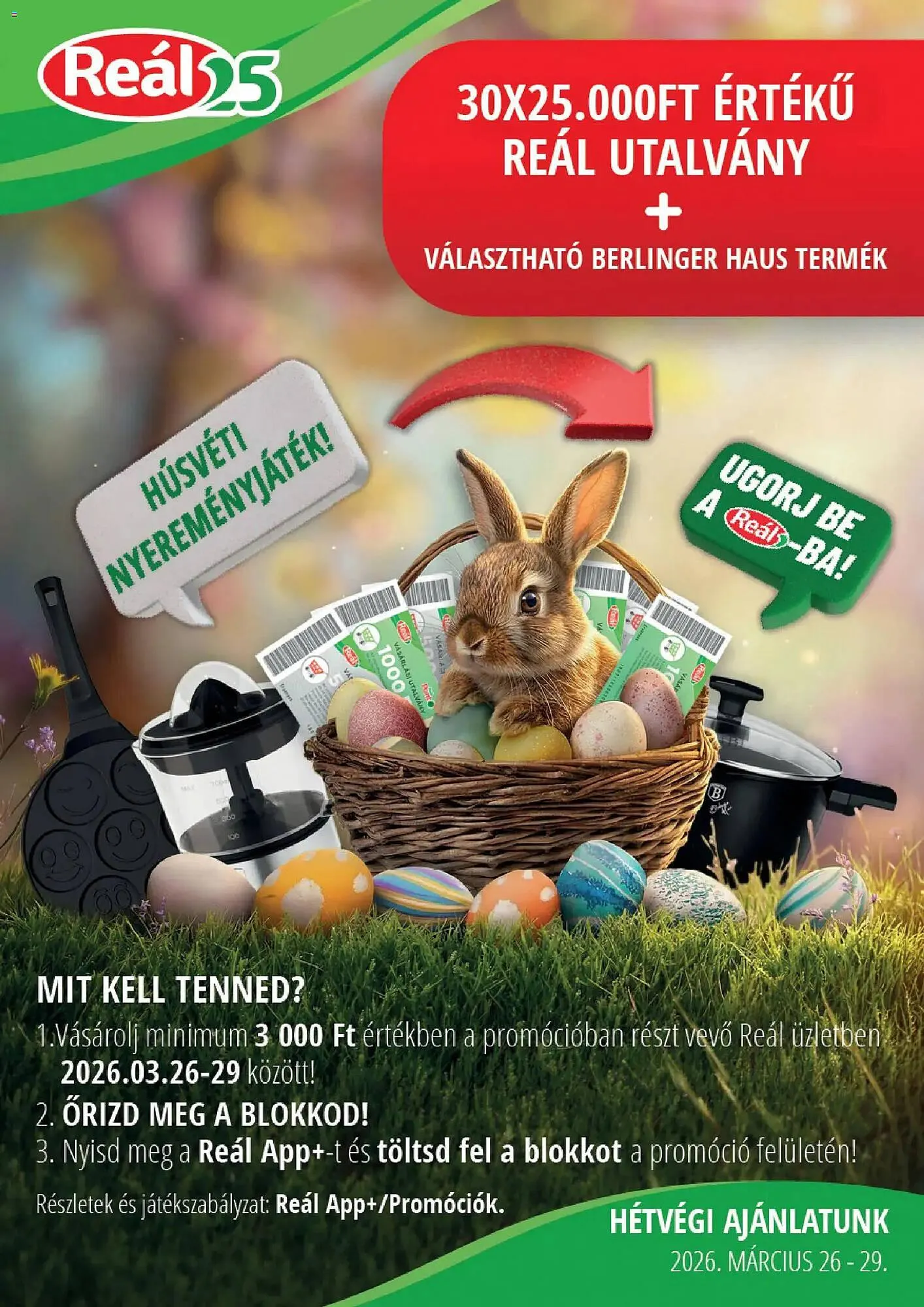 Katalógus Real akciós újság március 26.-tól március 29.-ig 2026. - Oldal 1