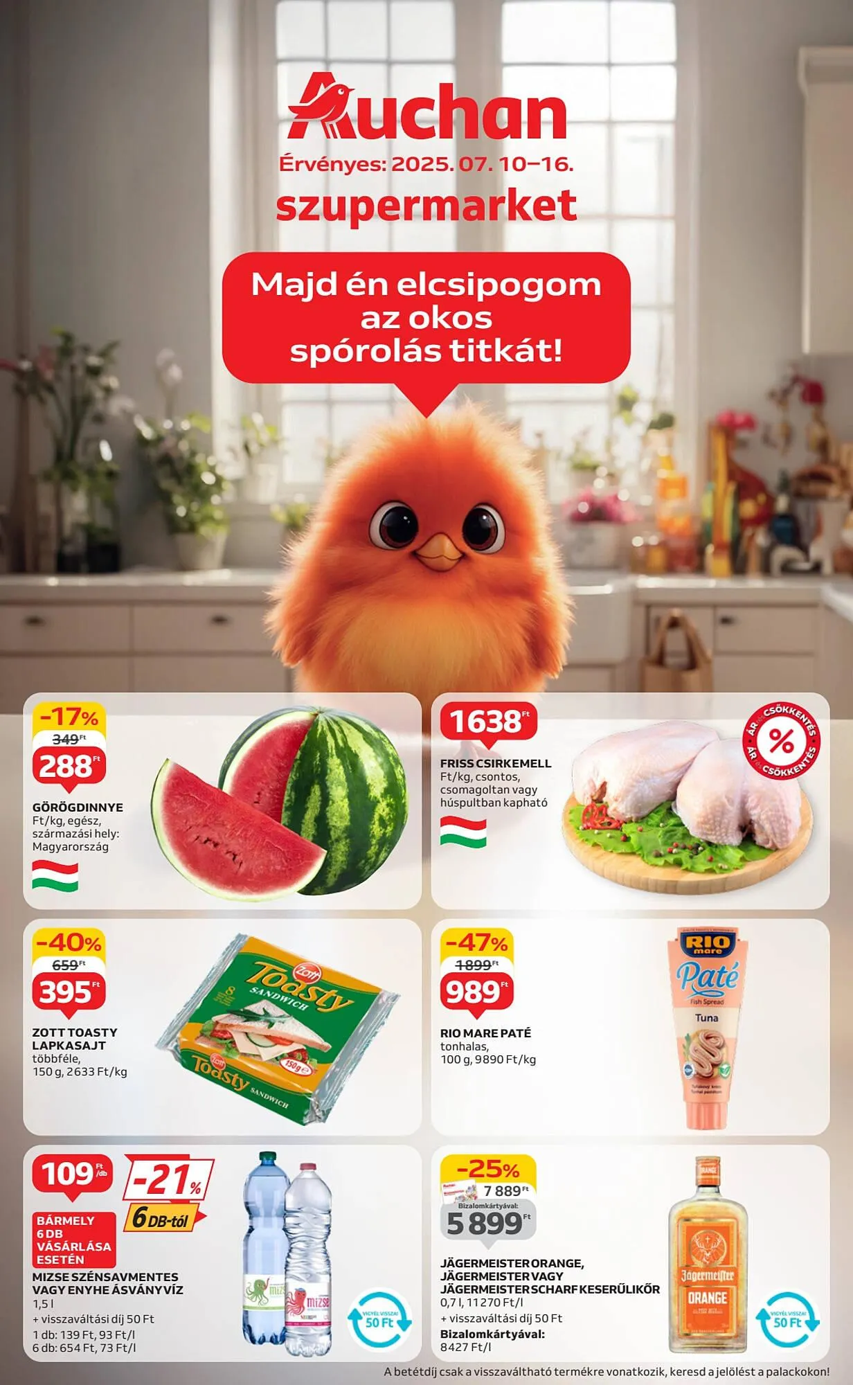 Katalógus Auchan akciós újság július 10.-tól július 16.-ig 2025. - Oldal 1