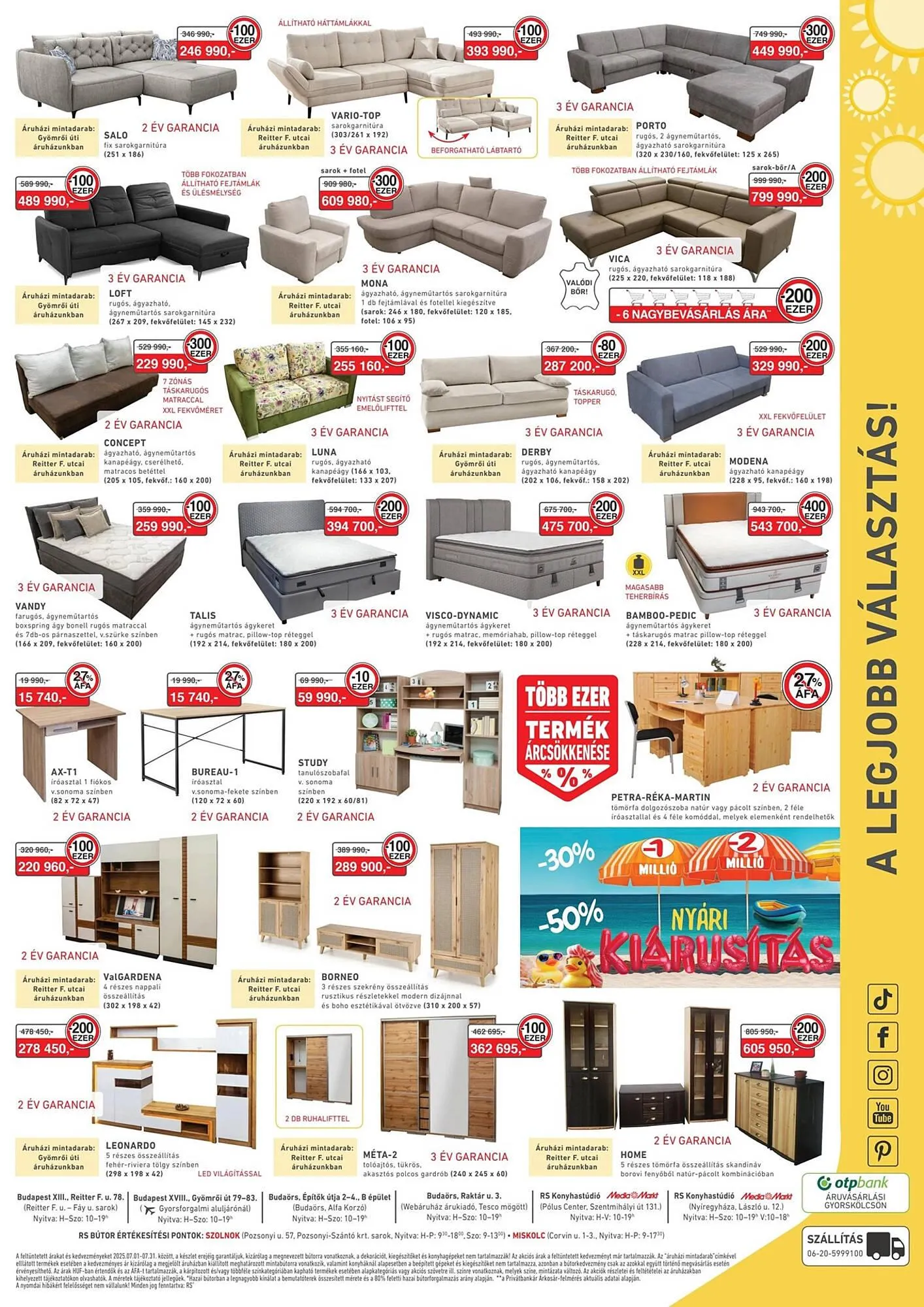 Katalógus RS Bútor akciós újság július 1.-tól július 31.-ig 2025. - Oldal 2