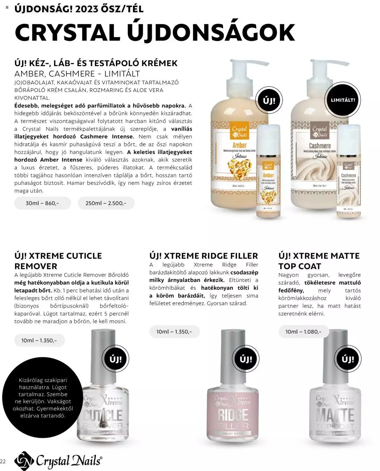 Katalógus Crystal Nails - Ősz/Tél katalógus 2023 szeptember 4.-tól december 31.-ig 2023. - Oldal 22