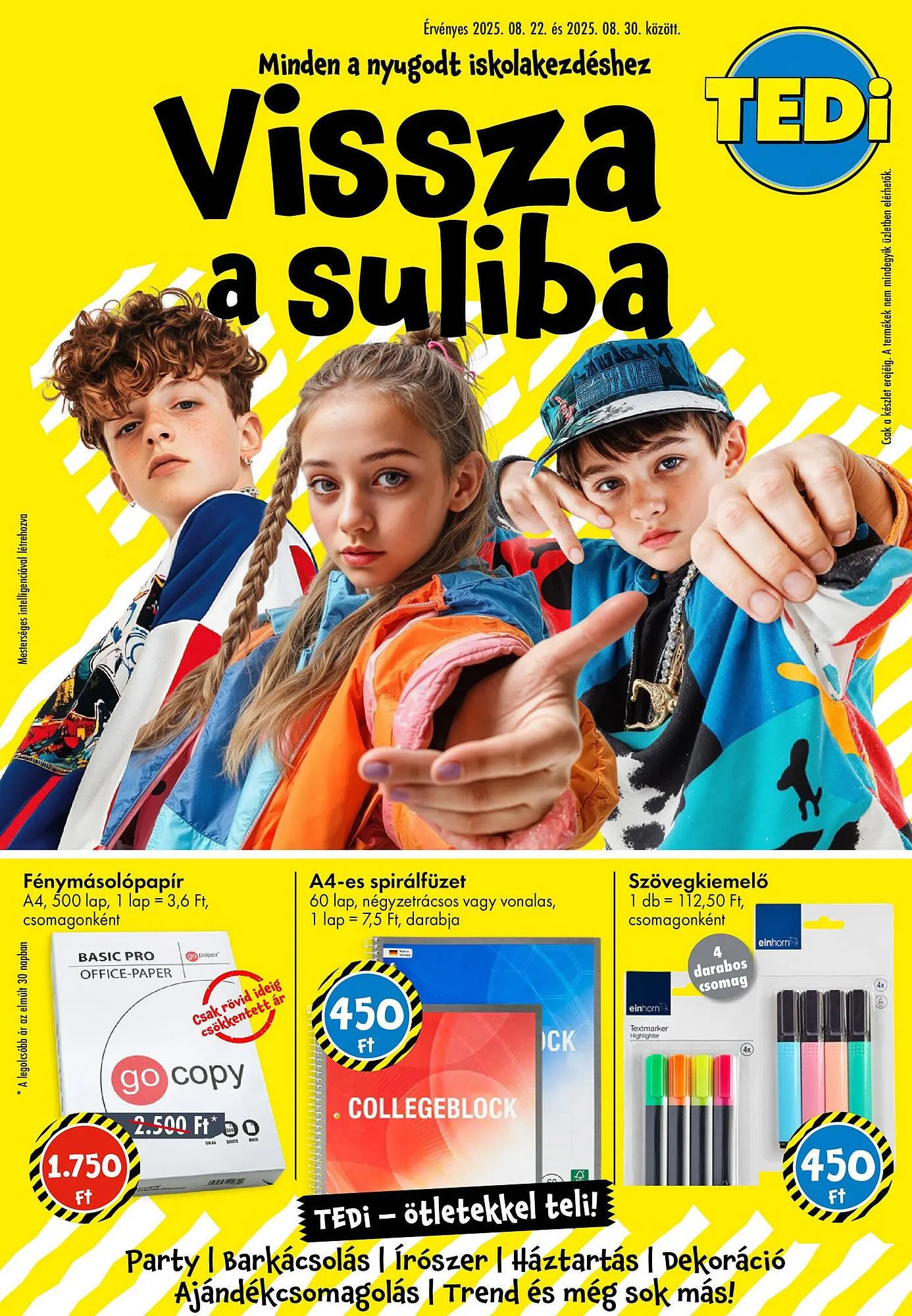 Tedi akciós újság - 1