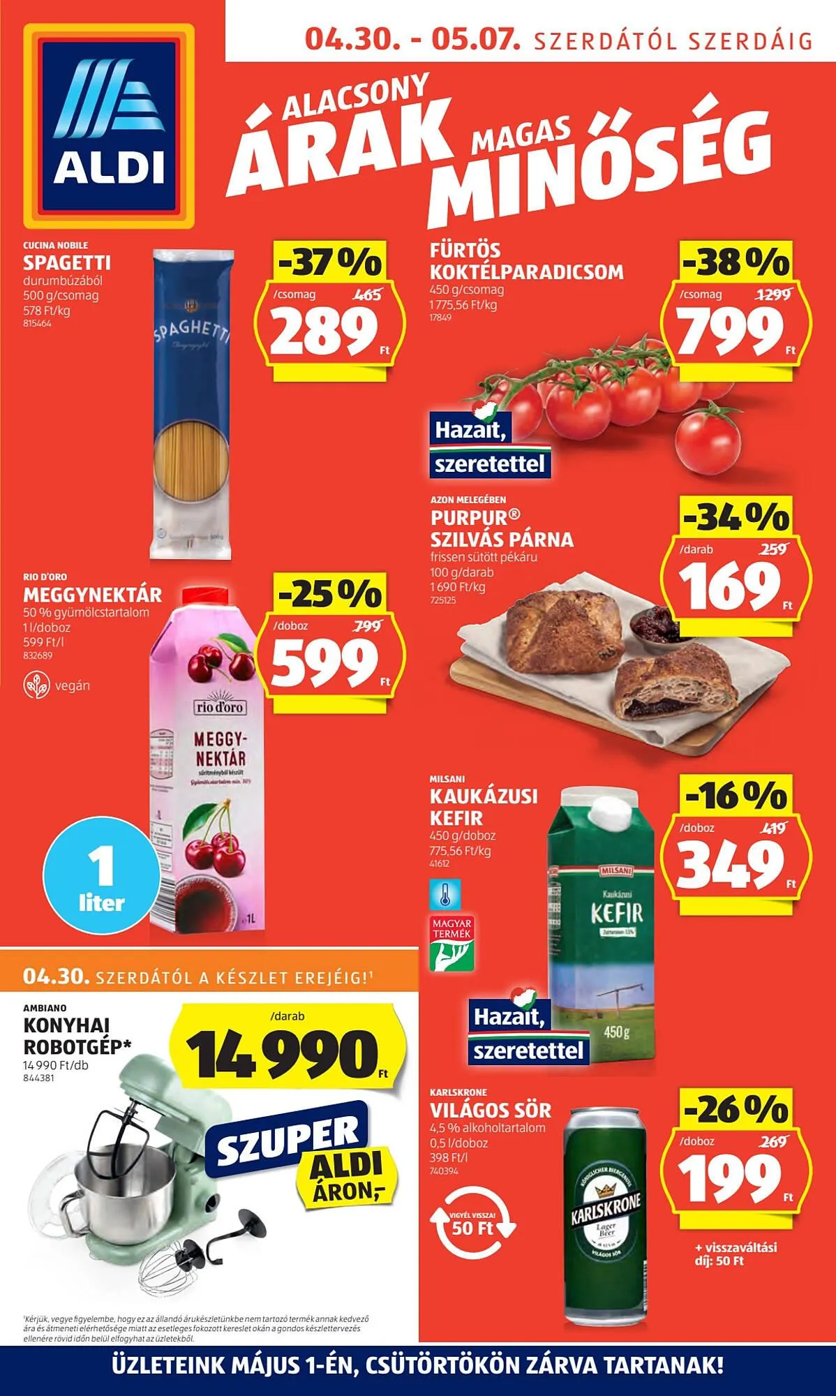 Katalógus ALDI akciós újság április 30.-tól május 7.-ig 2025. - Oldal 1