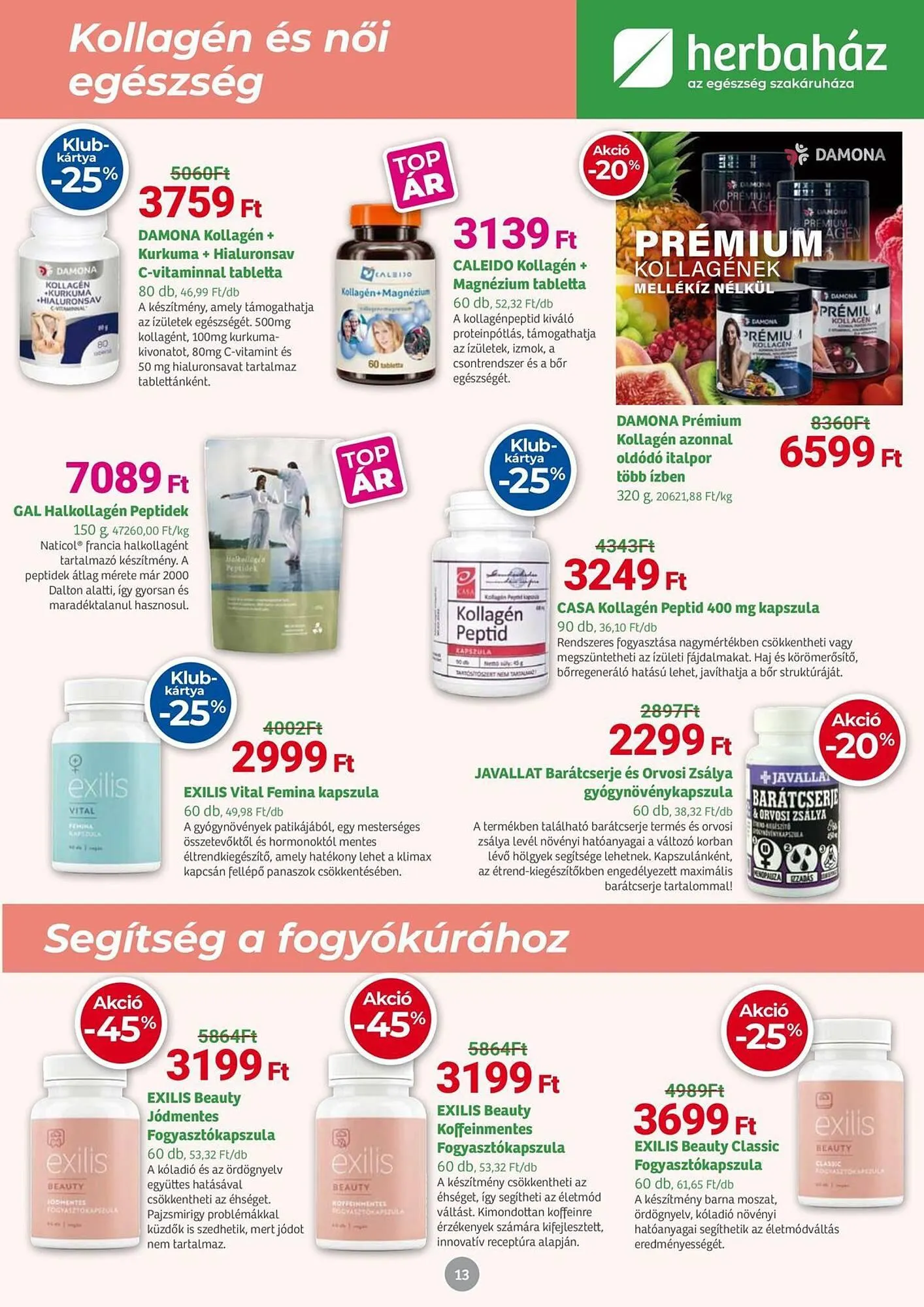 Katalógus Herbaház akciós újság július 7.-tól augusztus 3.-ig 2025. - Oldal 13