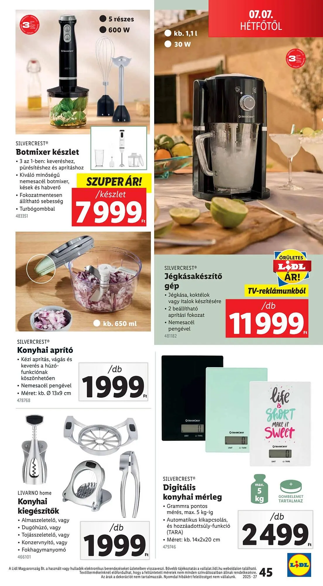 Katalógus Lidl akciós újság július 3.-tól július 9.-ig 2025. - Oldal 45
