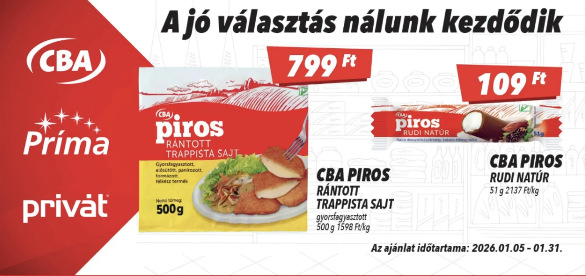 Katalógus CBA akciós újság január 5.-tól január 31.-ig 2026. - Oldal 1