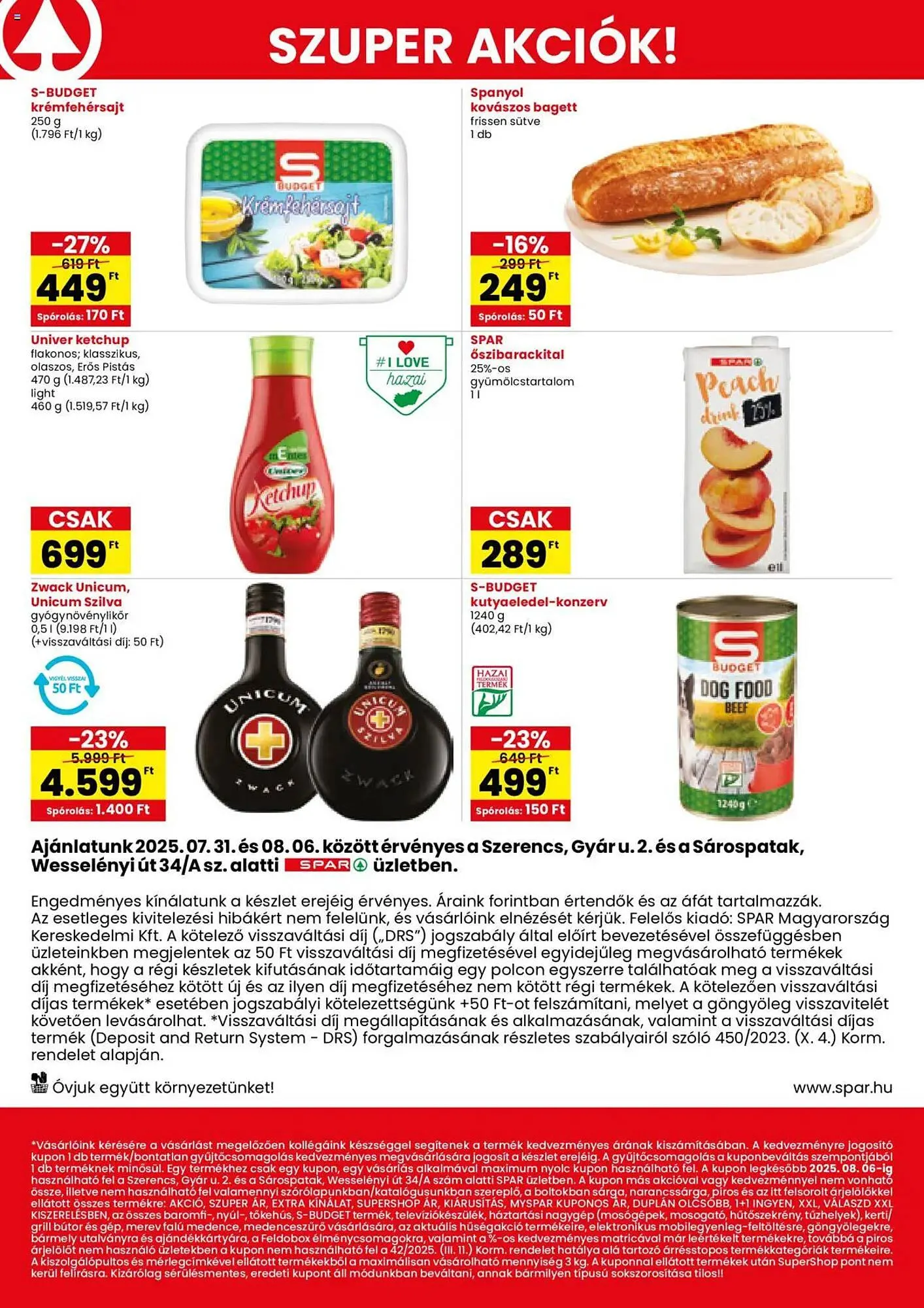 Katalógus Spar akciós újság július 31.-tól augusztus 6.-ig 2025. - Oldal 2