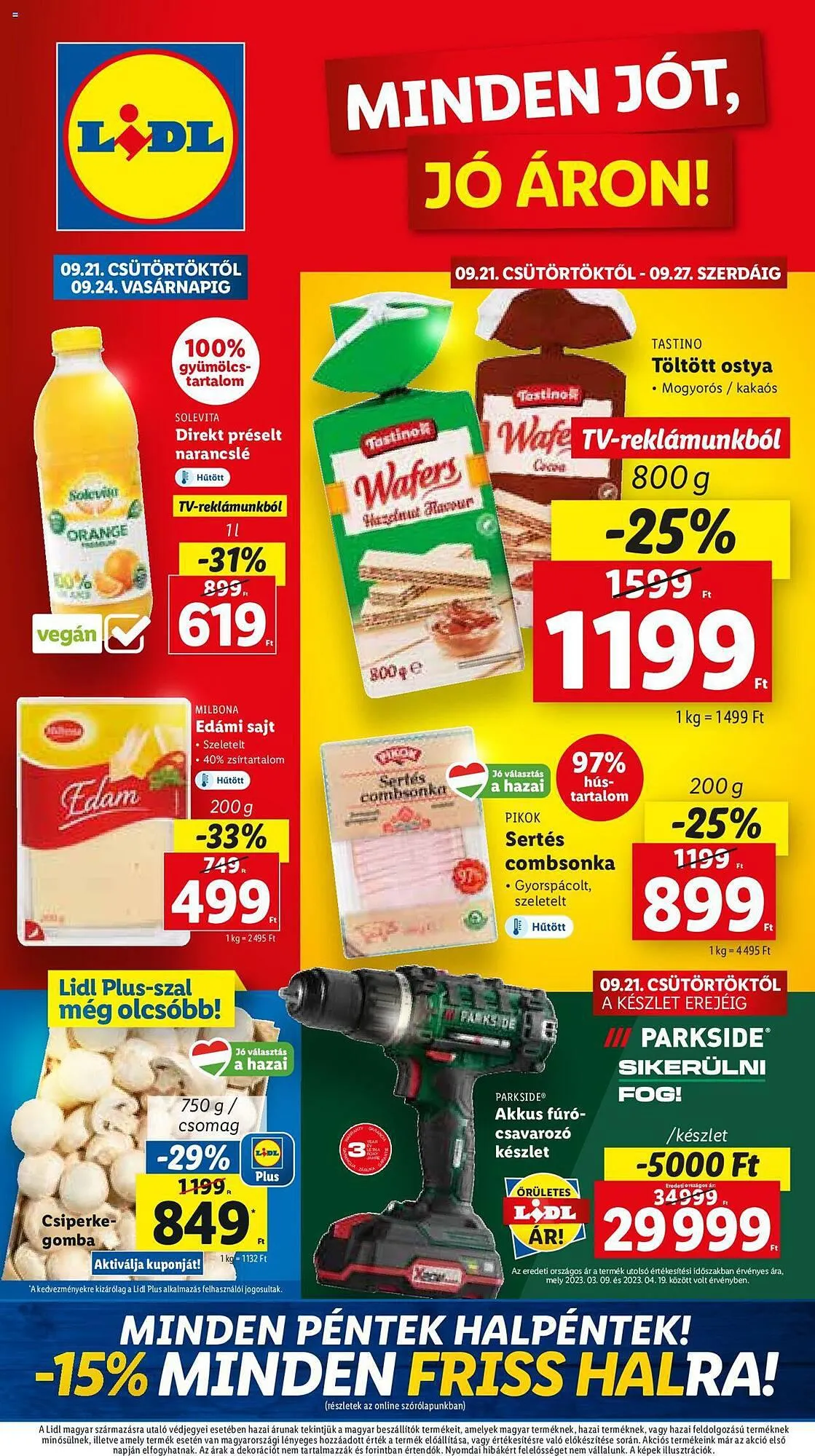 Katalógus Lidl akciós újság szeptember 21.-tól szeptember 27.-ig 2023. - Oldal 1