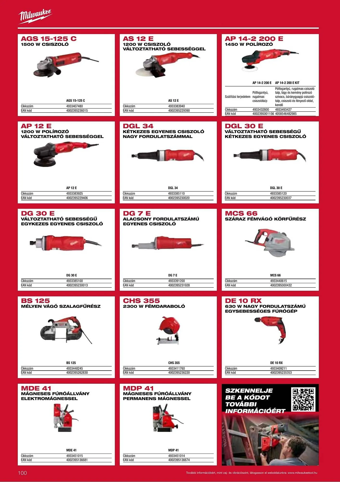Katalógus Milwaukee akciós újság szeptember 16.-tól december 31.-ig 2026. - Oldal 100