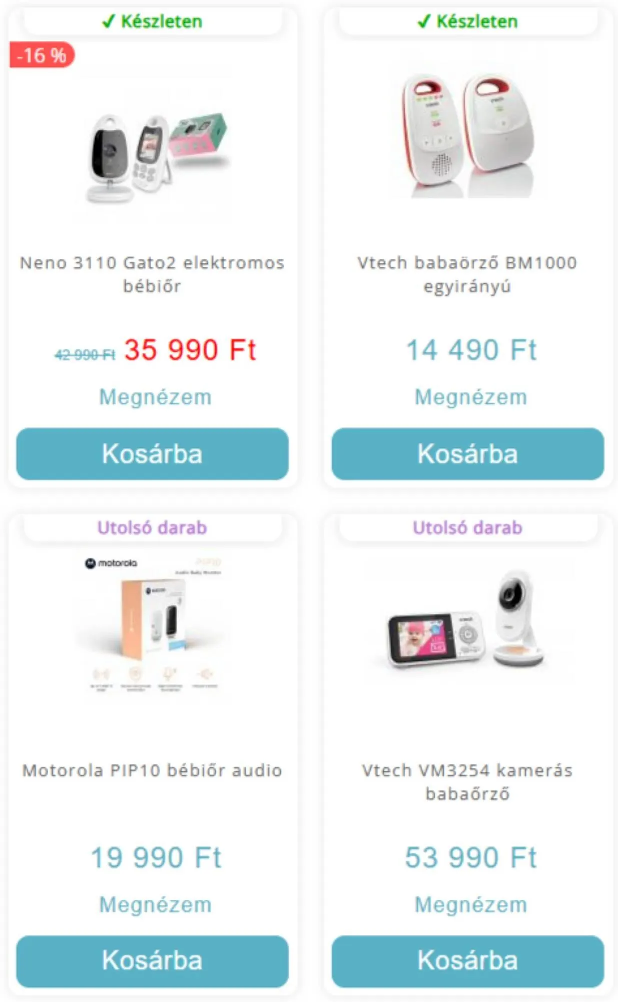 Babavilág Gyermekáruház akciós újság - 1