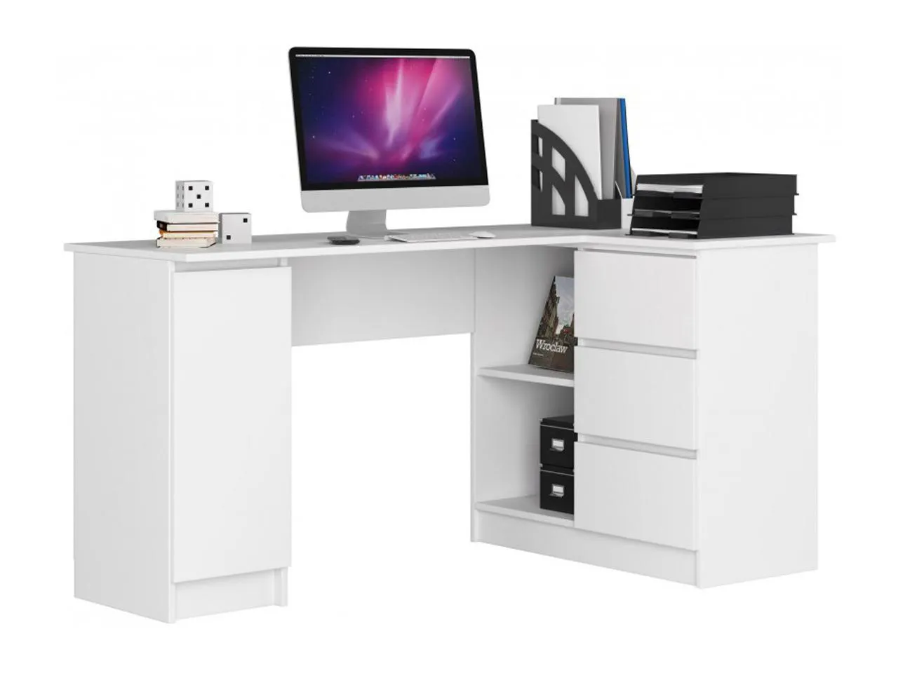 AKO-B20 sarok íróasztal, jobbos