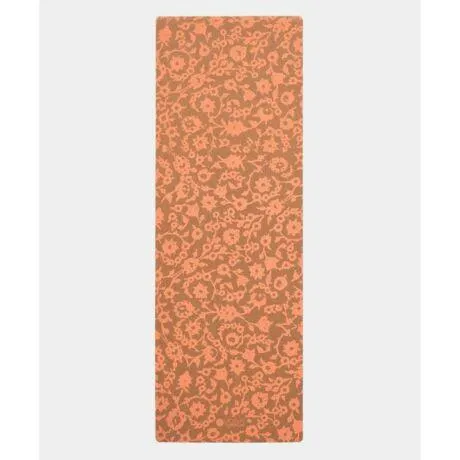 Parafa Travel jógaszőnyeg - Floral Batik Coral - YogaDesignLab