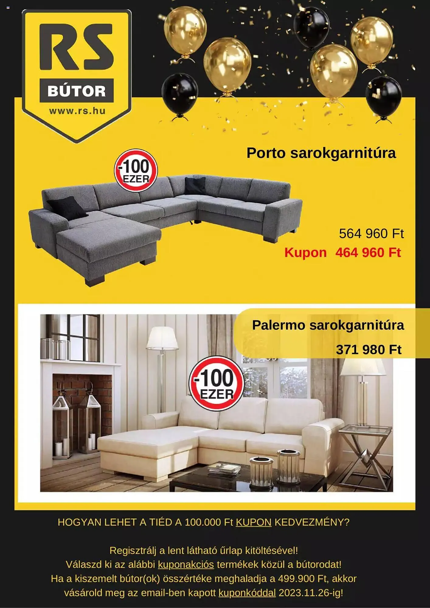 Katalógus RS Bútor akciós újság november 24.-tól november 26.-ig 2023. - Oldal 2