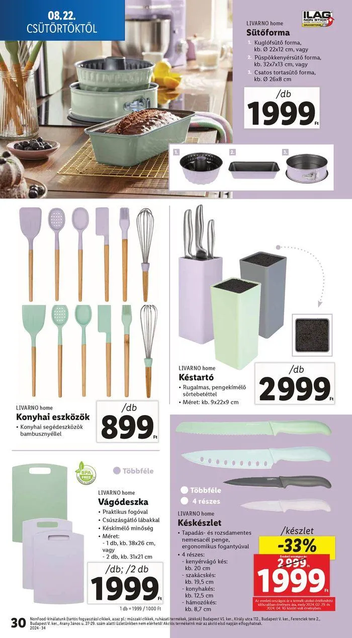Katalógus Akciós újság – 34. hét augusztus 22.-tól augusztus 28.-ig 2024. - Oldal 30
