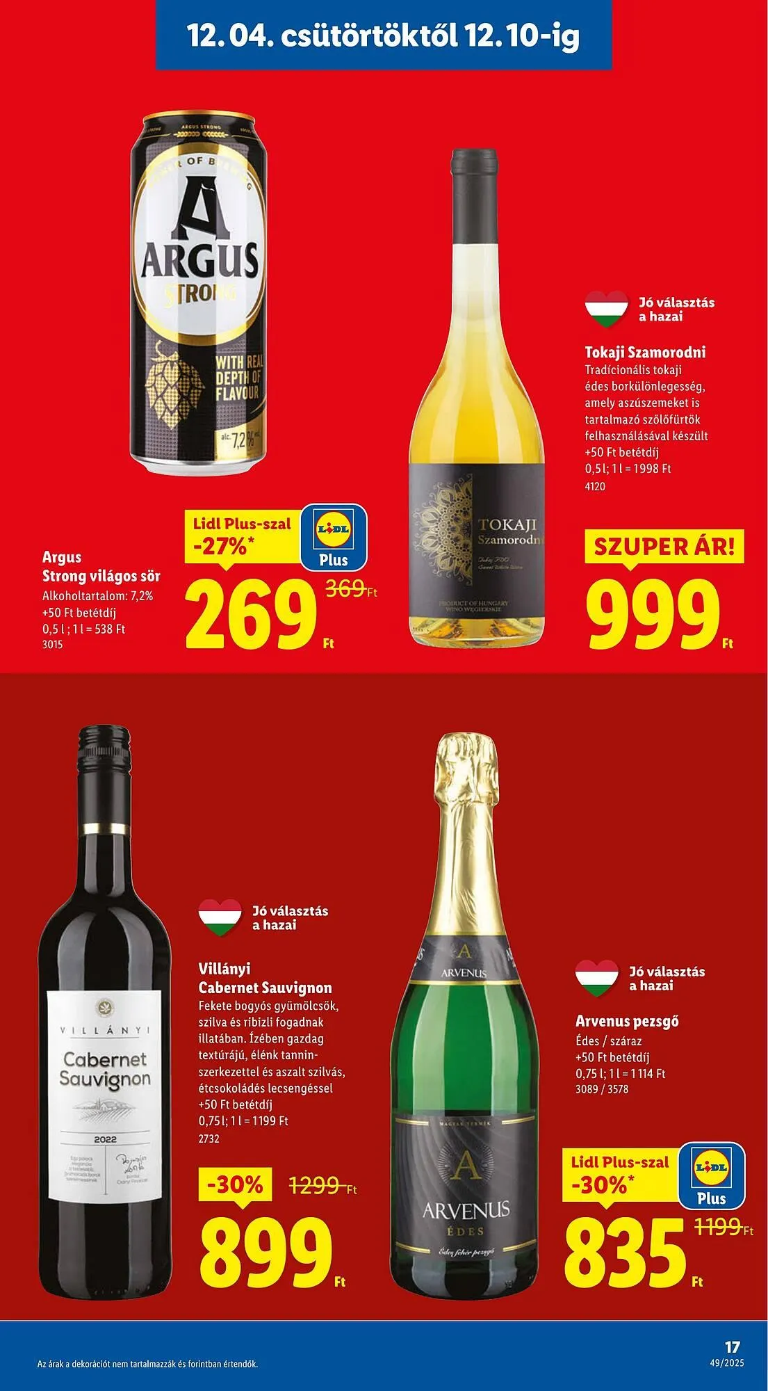 Katalógus Lidl akciós újság december 4.-tól december 10.-ig 2025. - Oldal 17