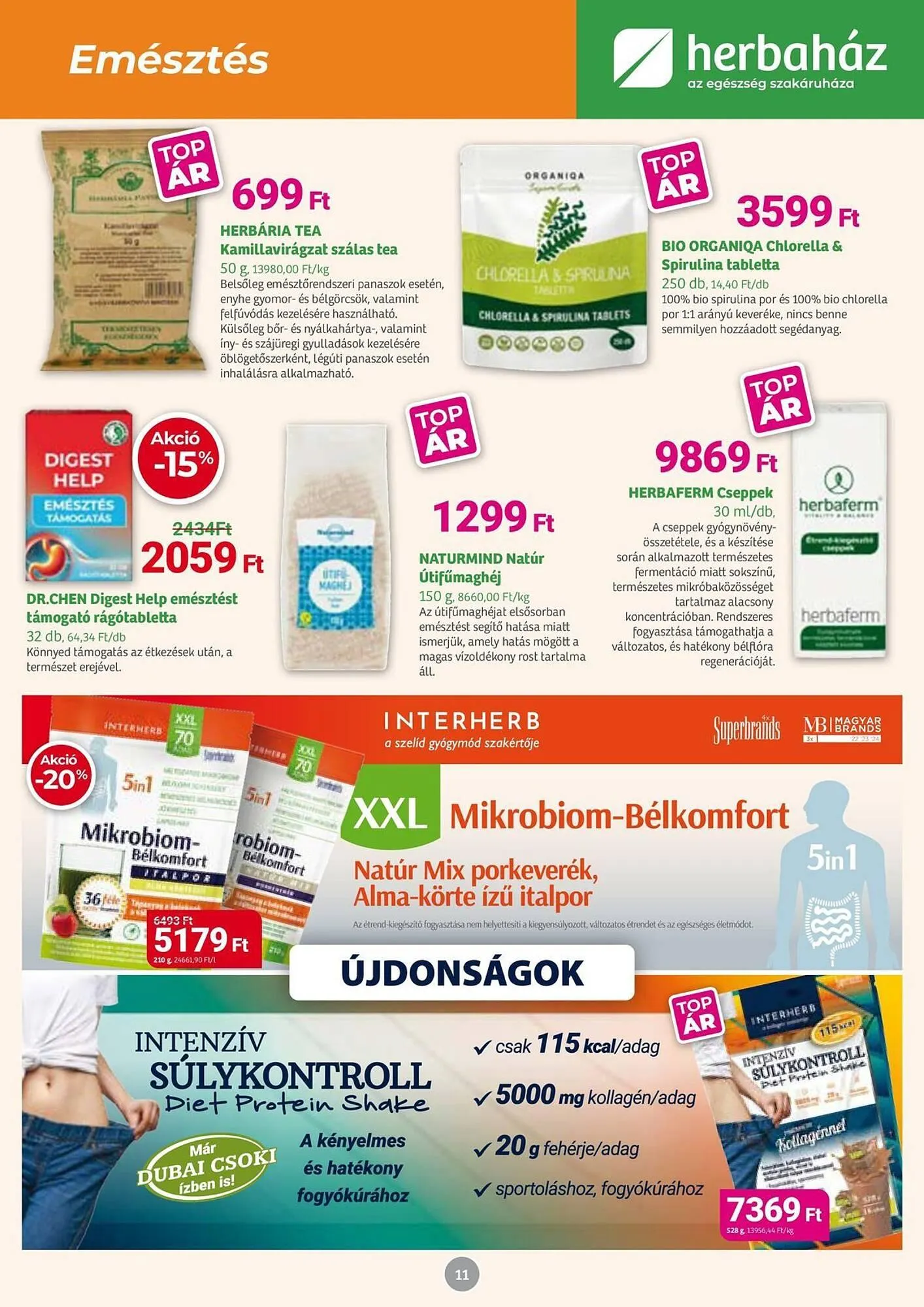 Katalógus Herbaház akciós újság október 6.-tól november 2.-ig 2025. - Oldal 11