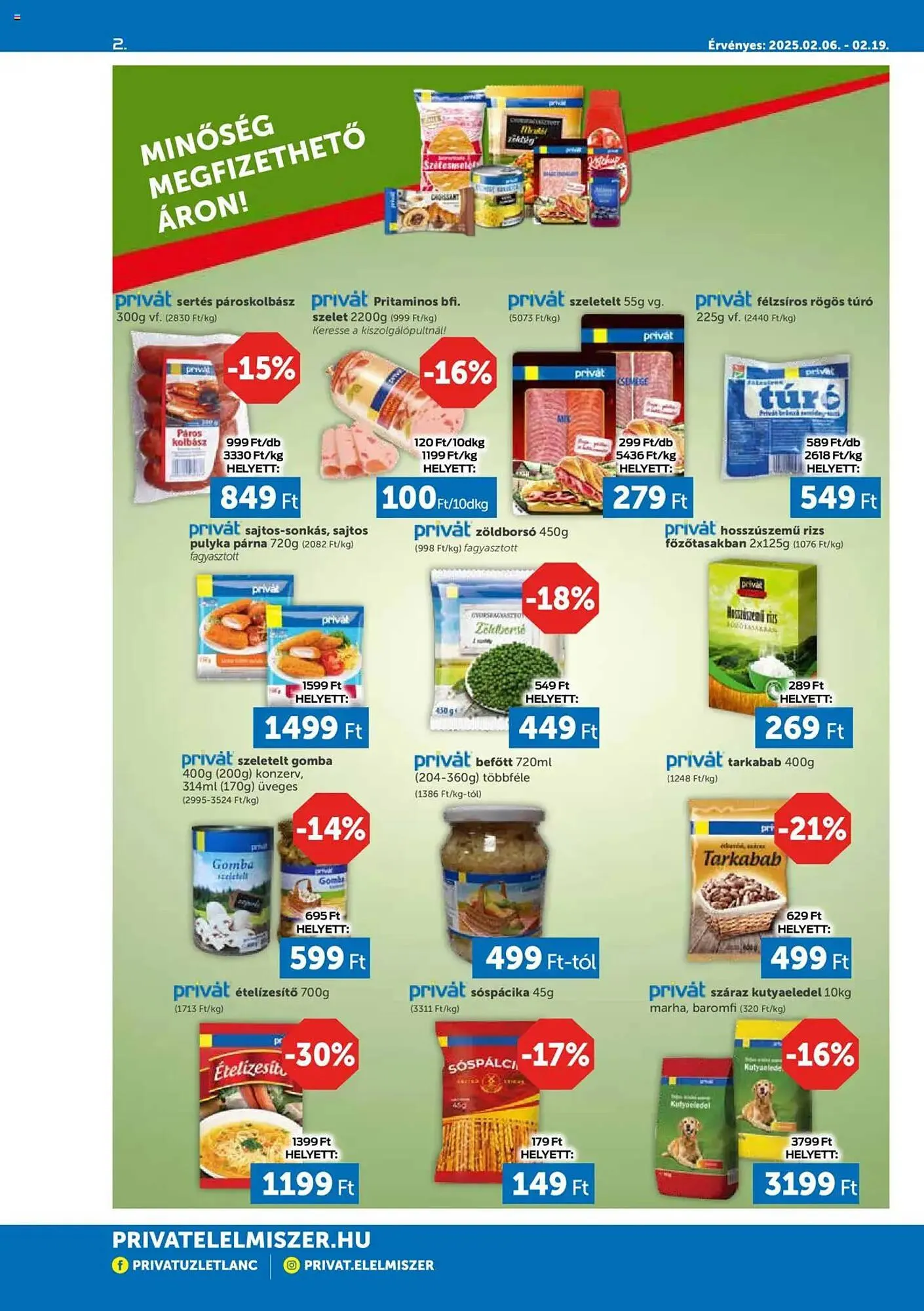 Katalógus PRIVÁT akciós újság február 6.-tól február 19.-ig 2025. - Oldal 2