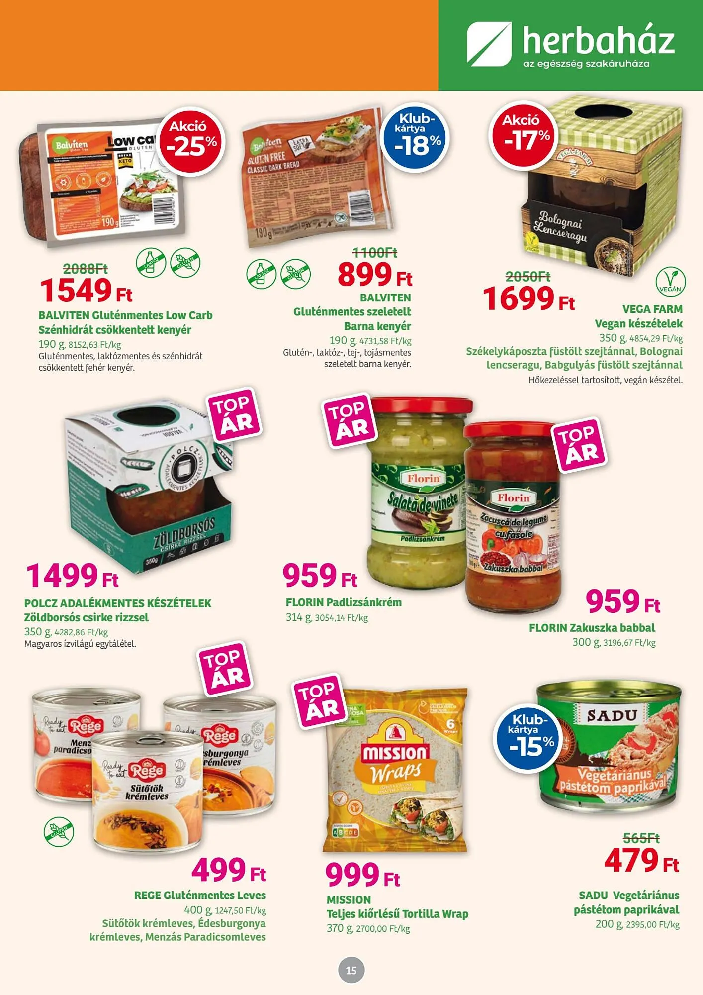 Katalógus Herbaház akciós újság május 5.-tól június 1.-ig 2025. - Oldal 15