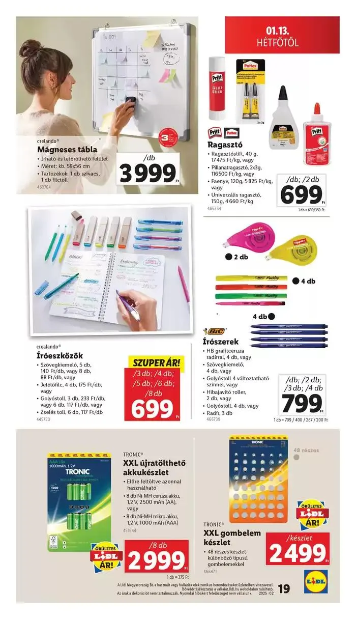 Katalógus Nonfood kínálatunk - 02. hét január 9.-tól január 15.-ig 2025. - Oldal 19