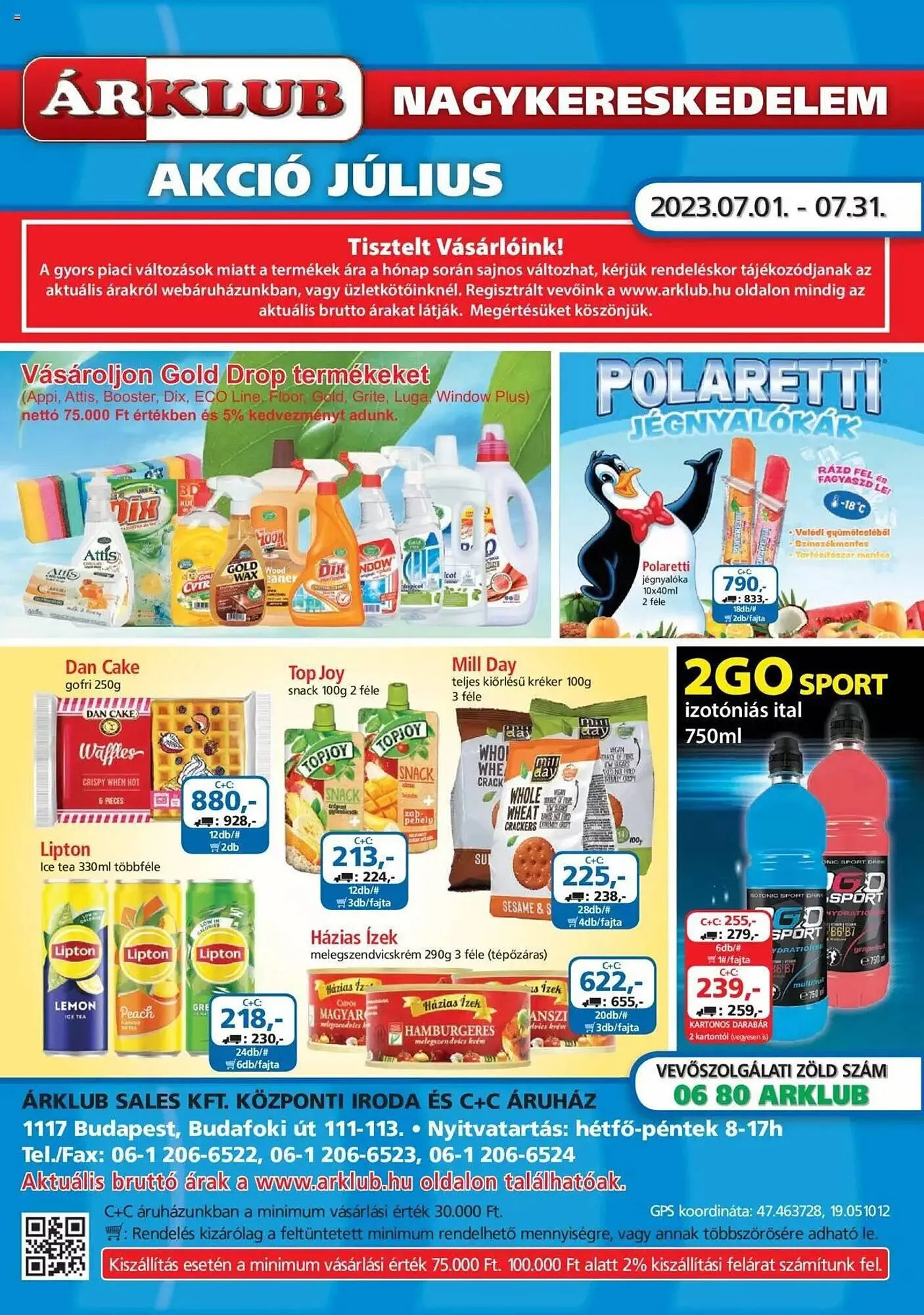 ÁRKLUB akciós újság - 1