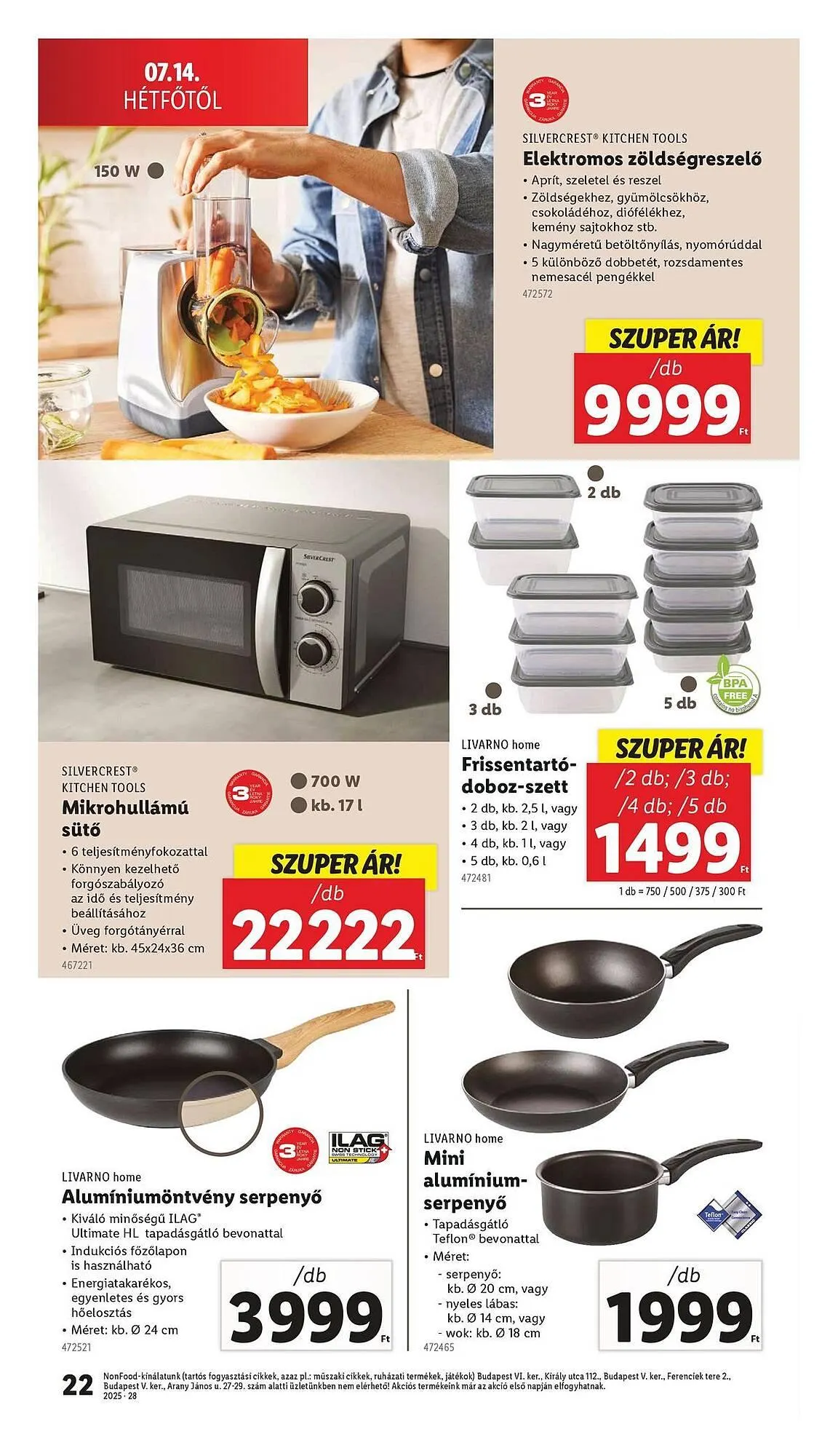Katalógus Lidl akciós újság július 10.-tól július 16.-ig 2025. - Oldal 22