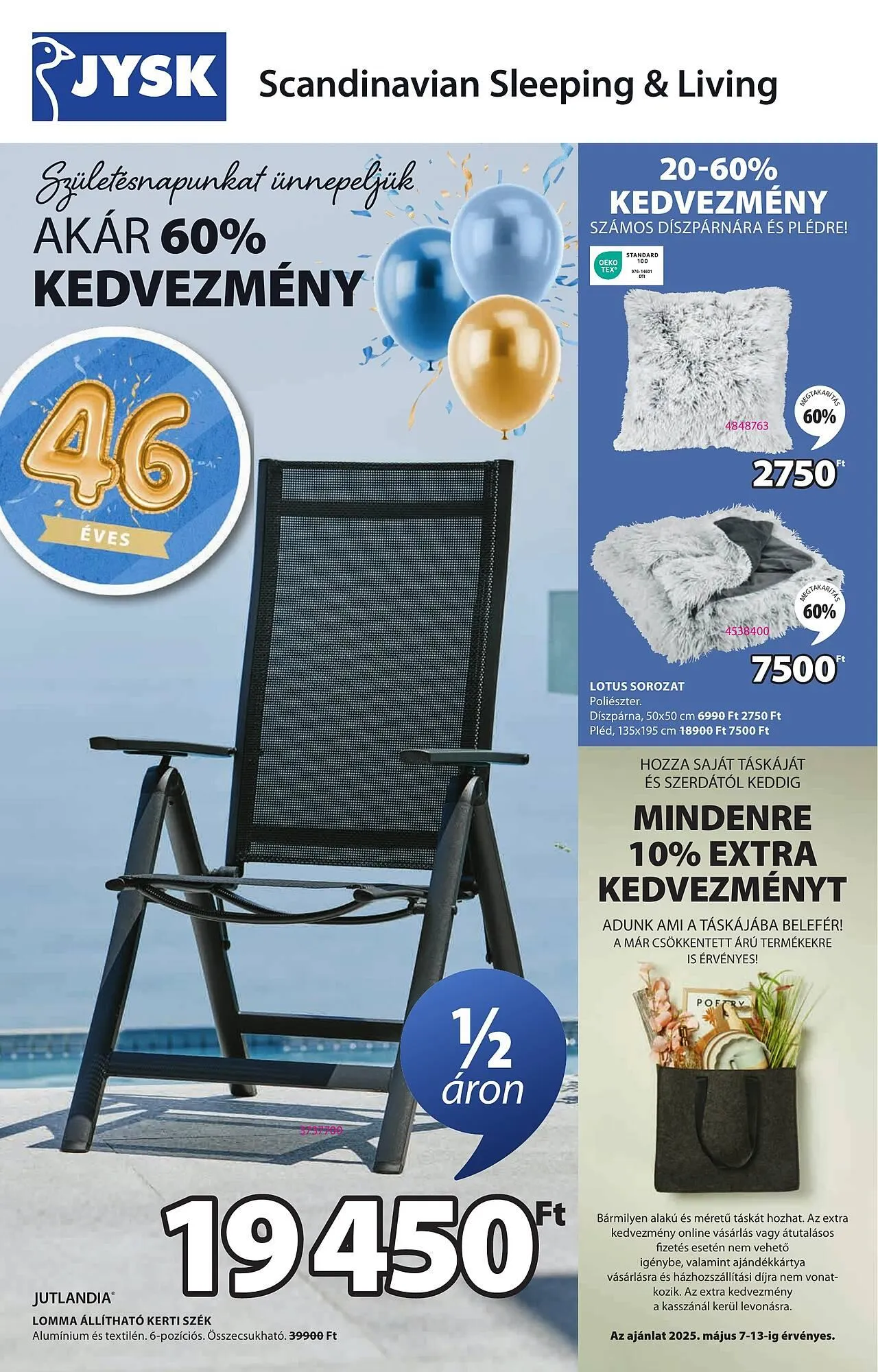 Katalógus JYSK akciós újság május 7.-tól május 18.-ig 2025. - Oldal 1