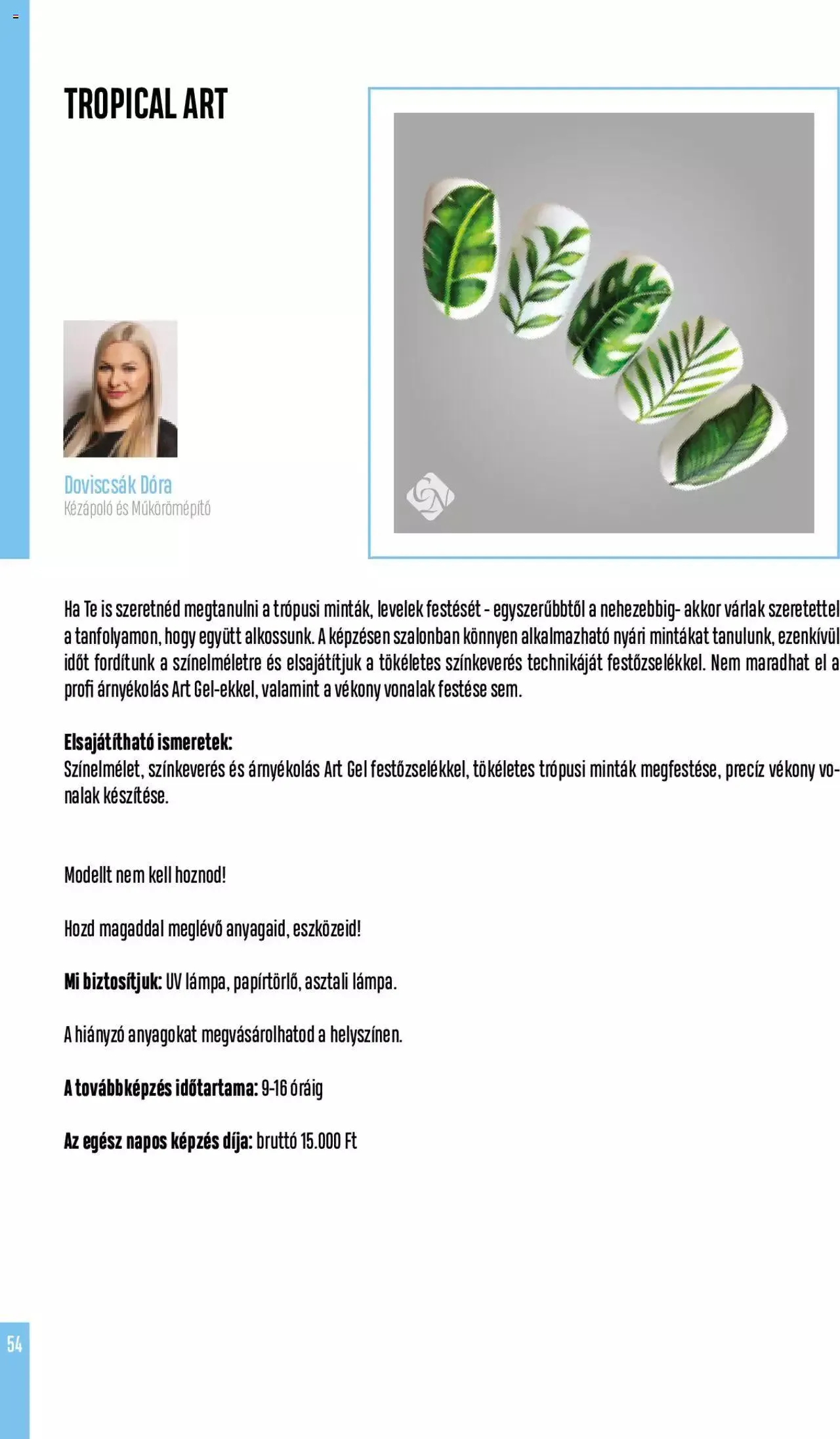 Katalógus Crystal Nails - Oktatási kézikönyv szeptember 5.-tól december 31.-ig 2023. - Oldal 54