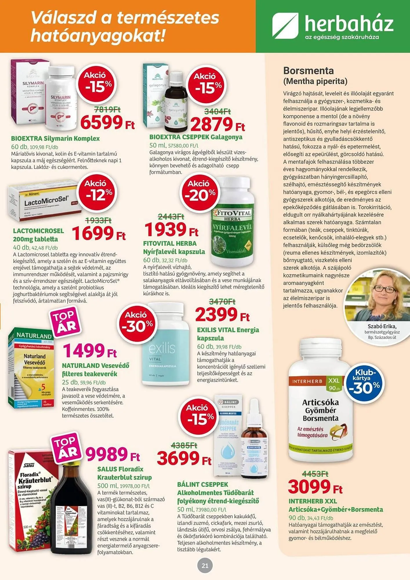 Katalógus Herbaház akciós újság november 3.-tól november 30.-ig 2025. - Oldal 21