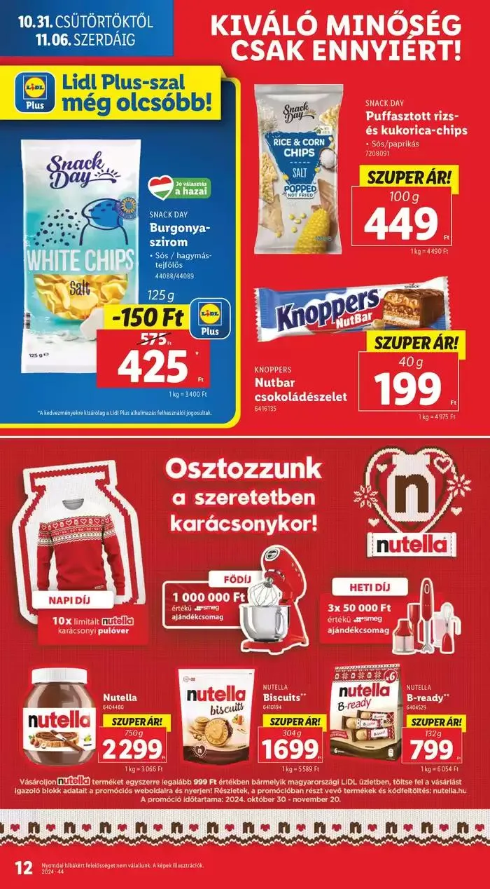 Katalógus Akciós újság – 44. hét október 31.-tól november 6.-ig 2024. - Oldal 12