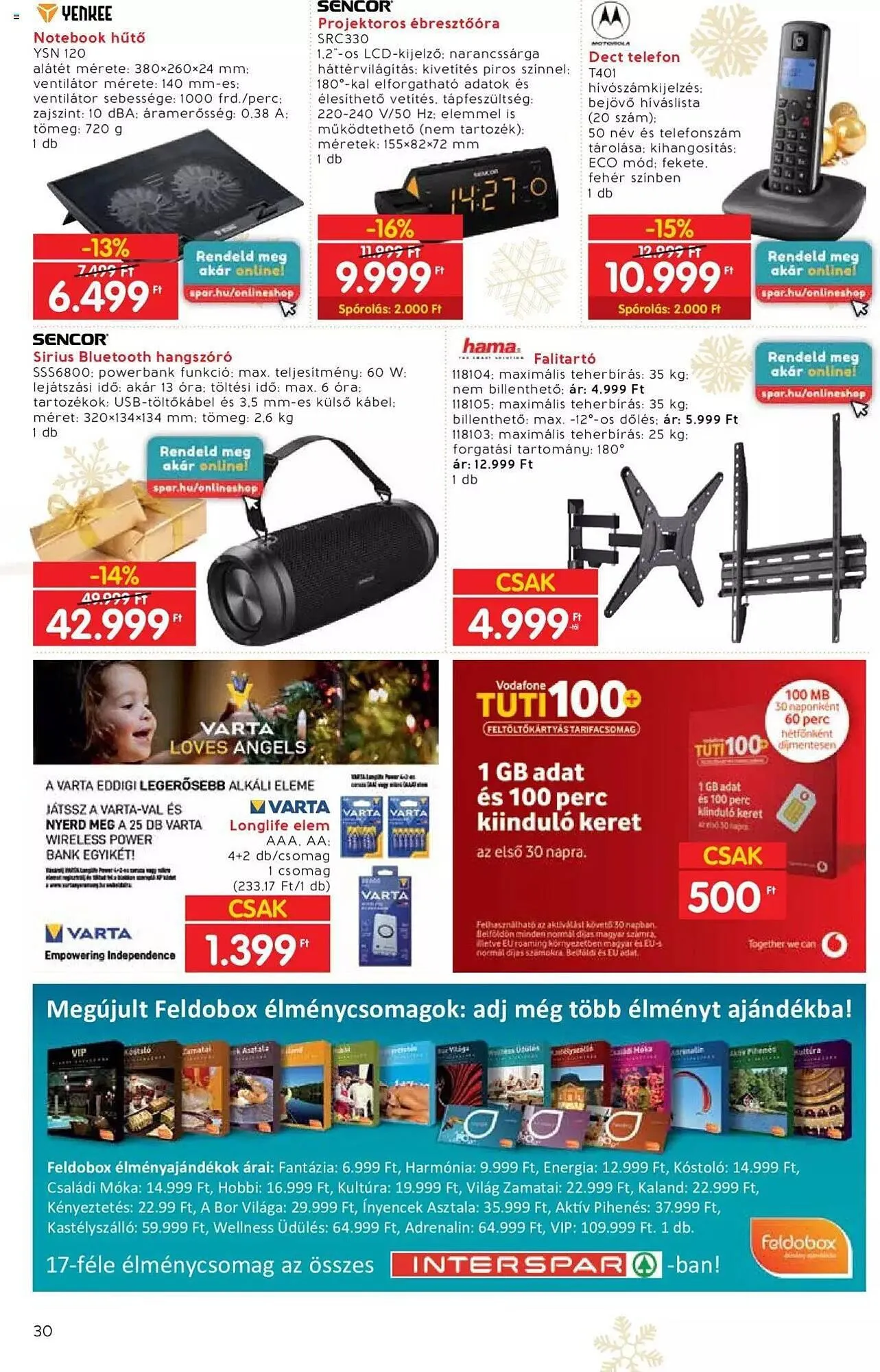Katalógus Interspar akciós újság november 22.-tól december 24.-ig 2023. - Oldal 30